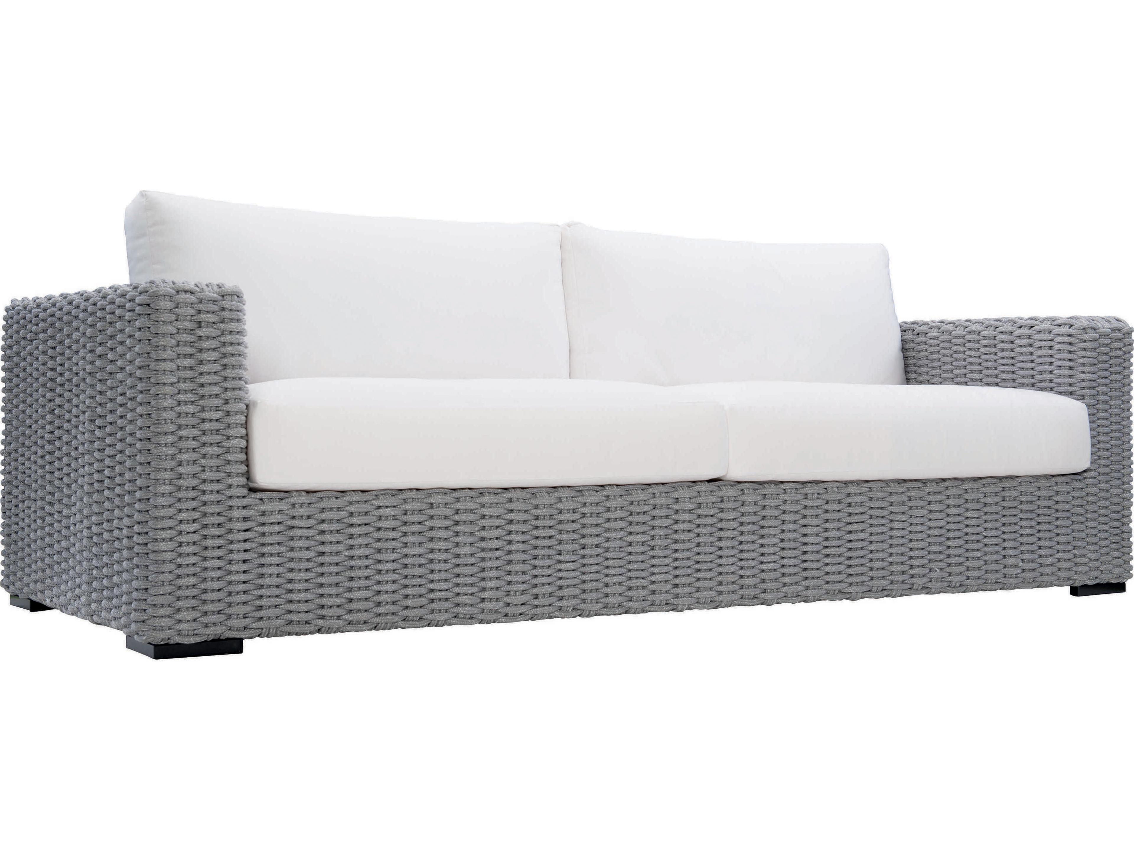 Capri Outdoor Sofa Grey Mist Woven Rope