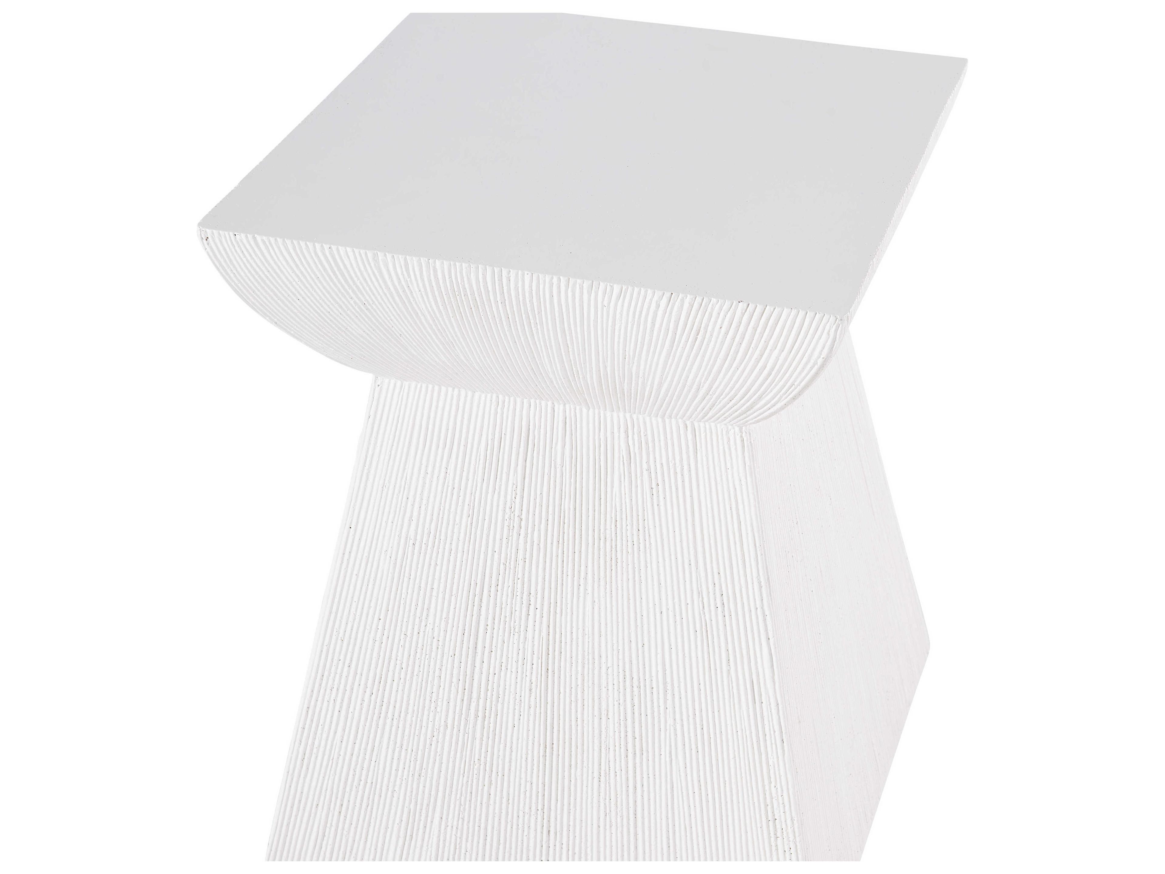 Bernhardt Exteriors Casitas White Square Patio End Table