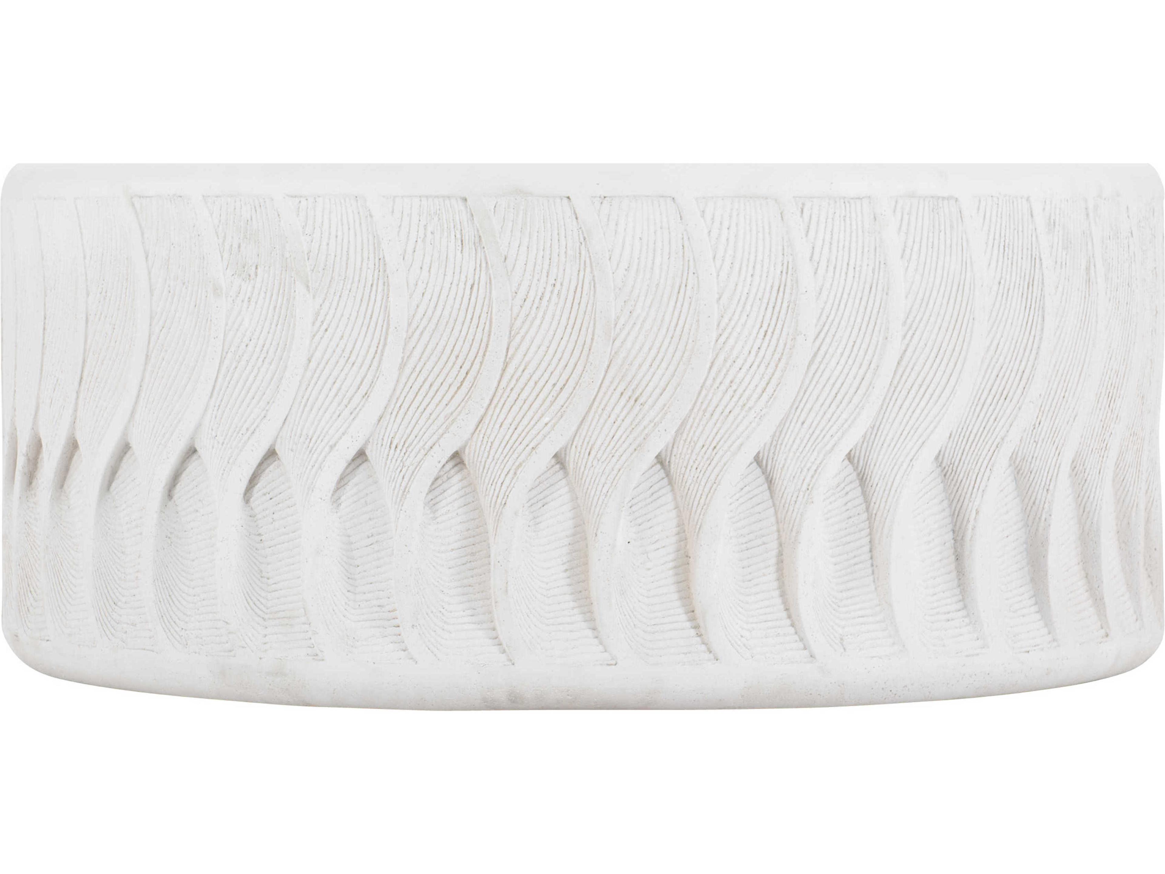 Bernhardt Exteriors Coquille White Round Patio Coffee Table