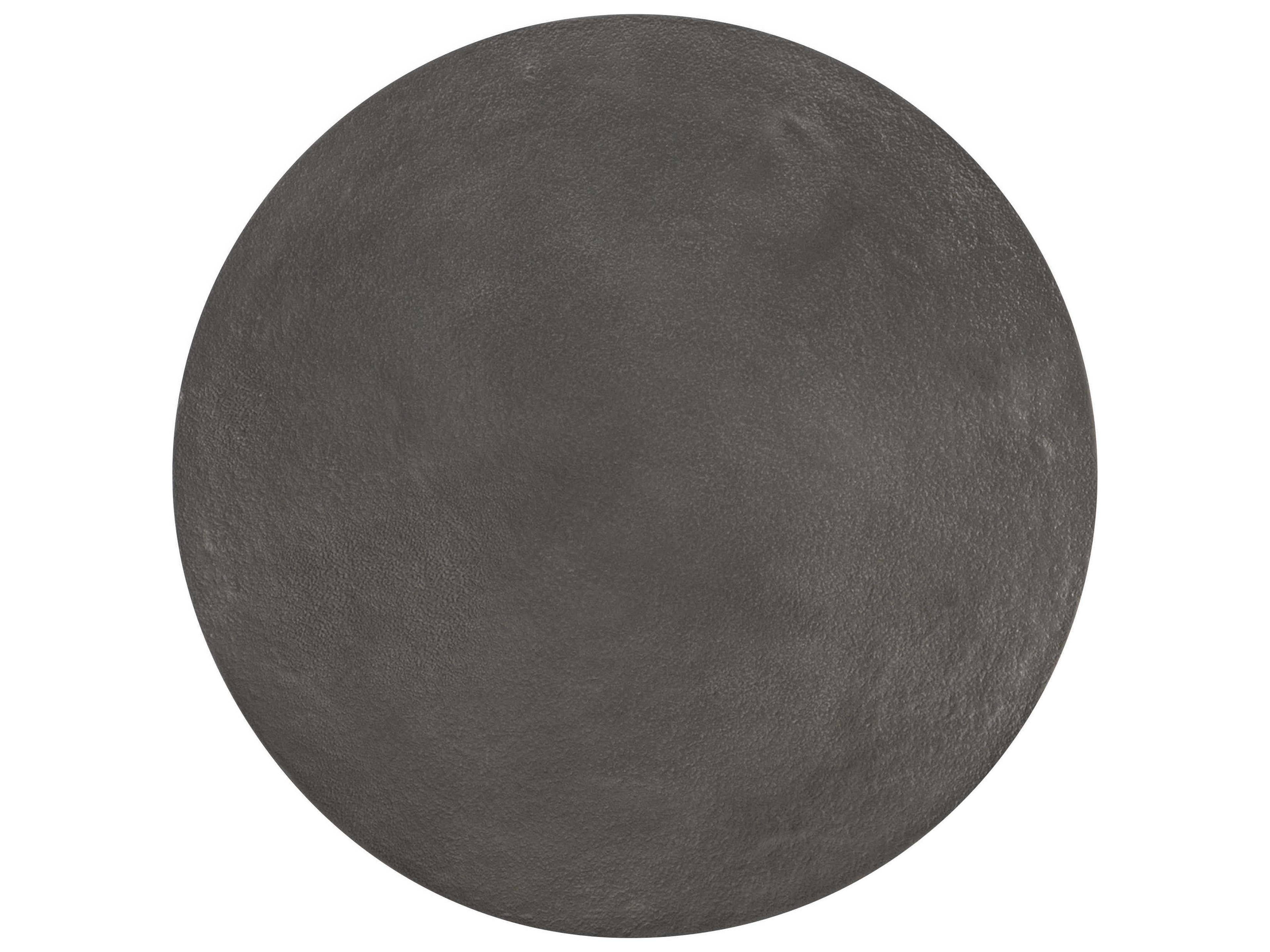 Bernhardt Exteriors Catalan Matte Graphite Round Patio End Table
