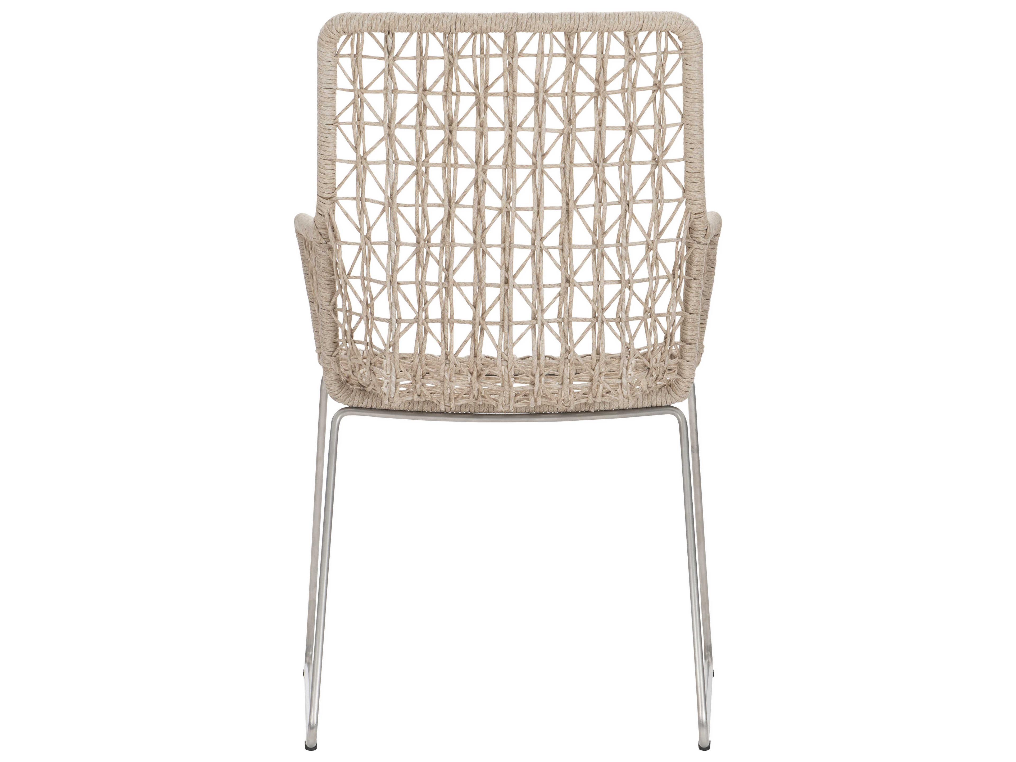 Bernhardt Exteriors Carmel Hazelnut Arm Outdoor Patio Dining Chair