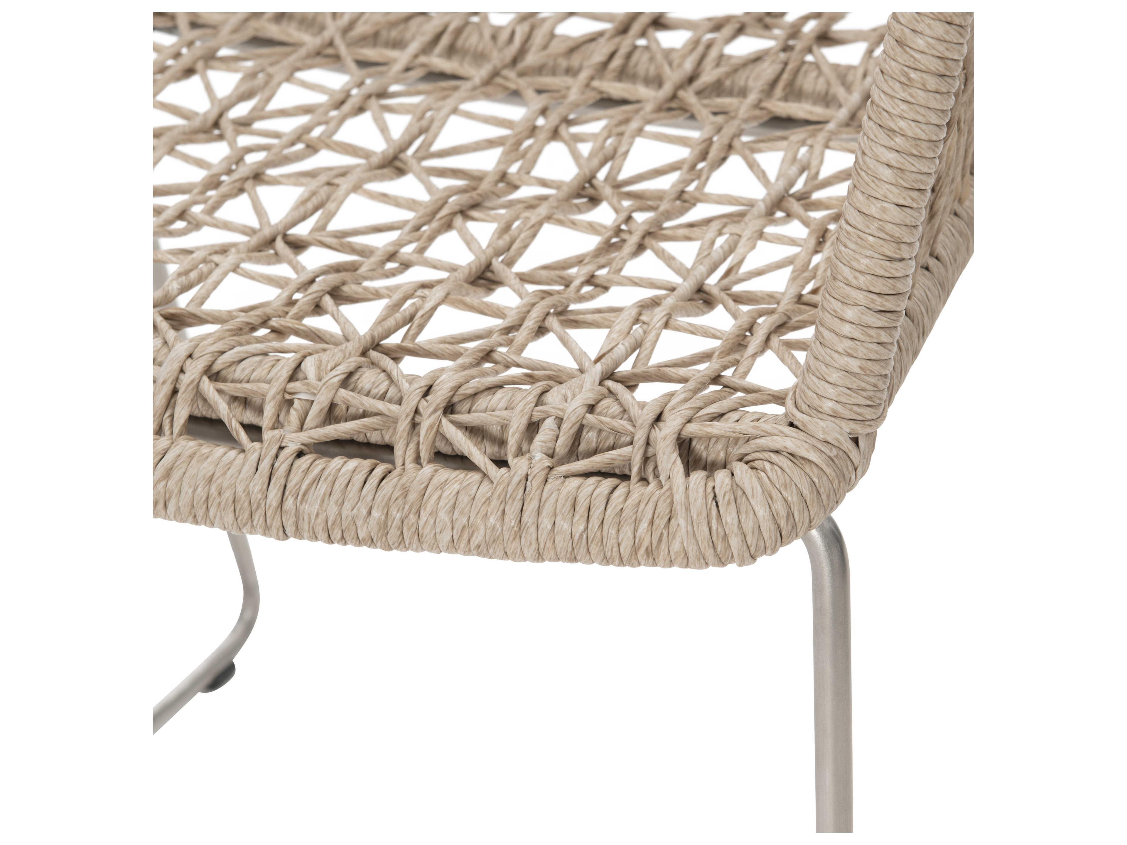 Bernhardt Exteriors Carmel Hazelnut Arm Outdoor Patio Dining Chair
