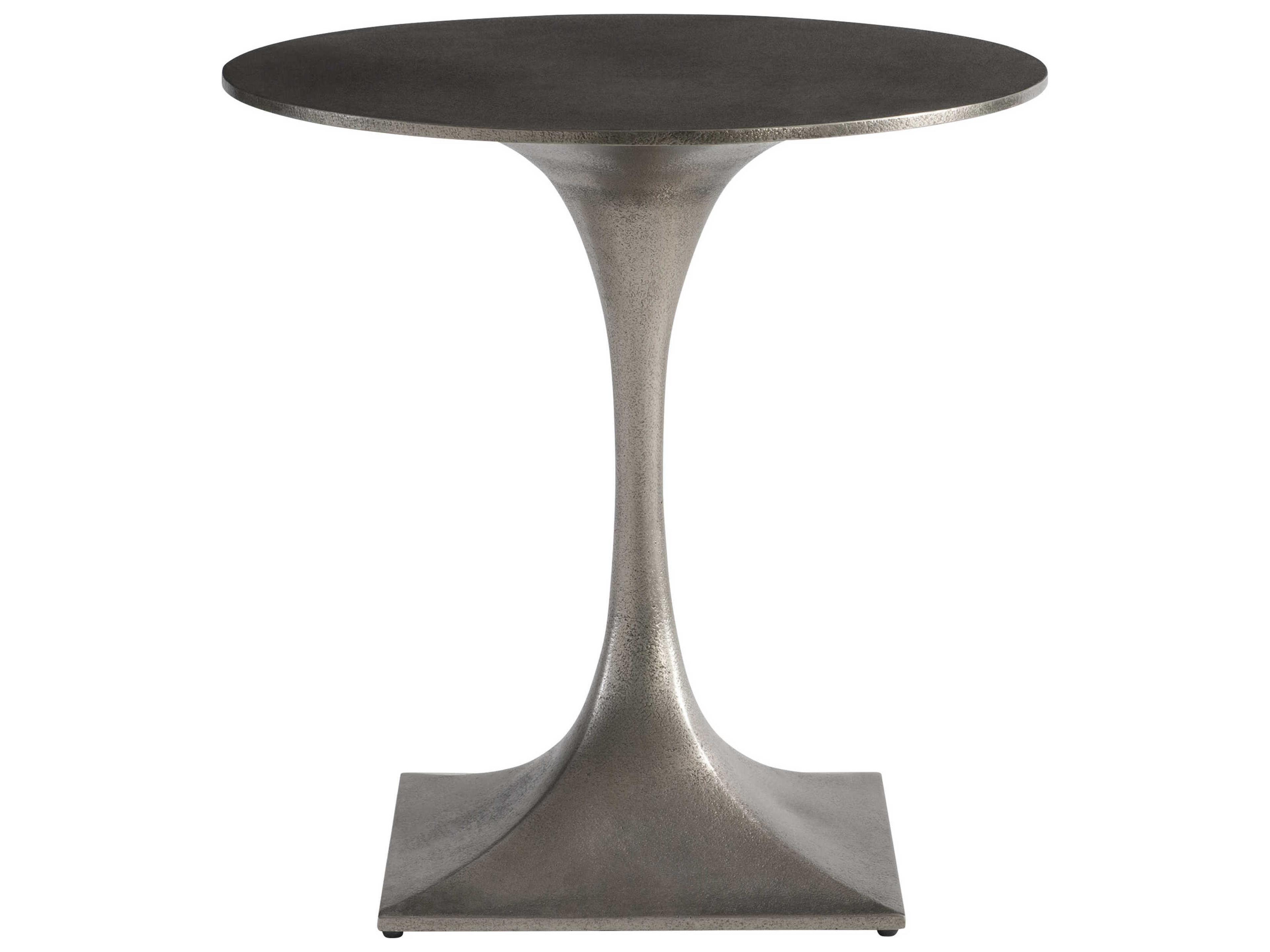 Liguria Graphite Round Patio End Table