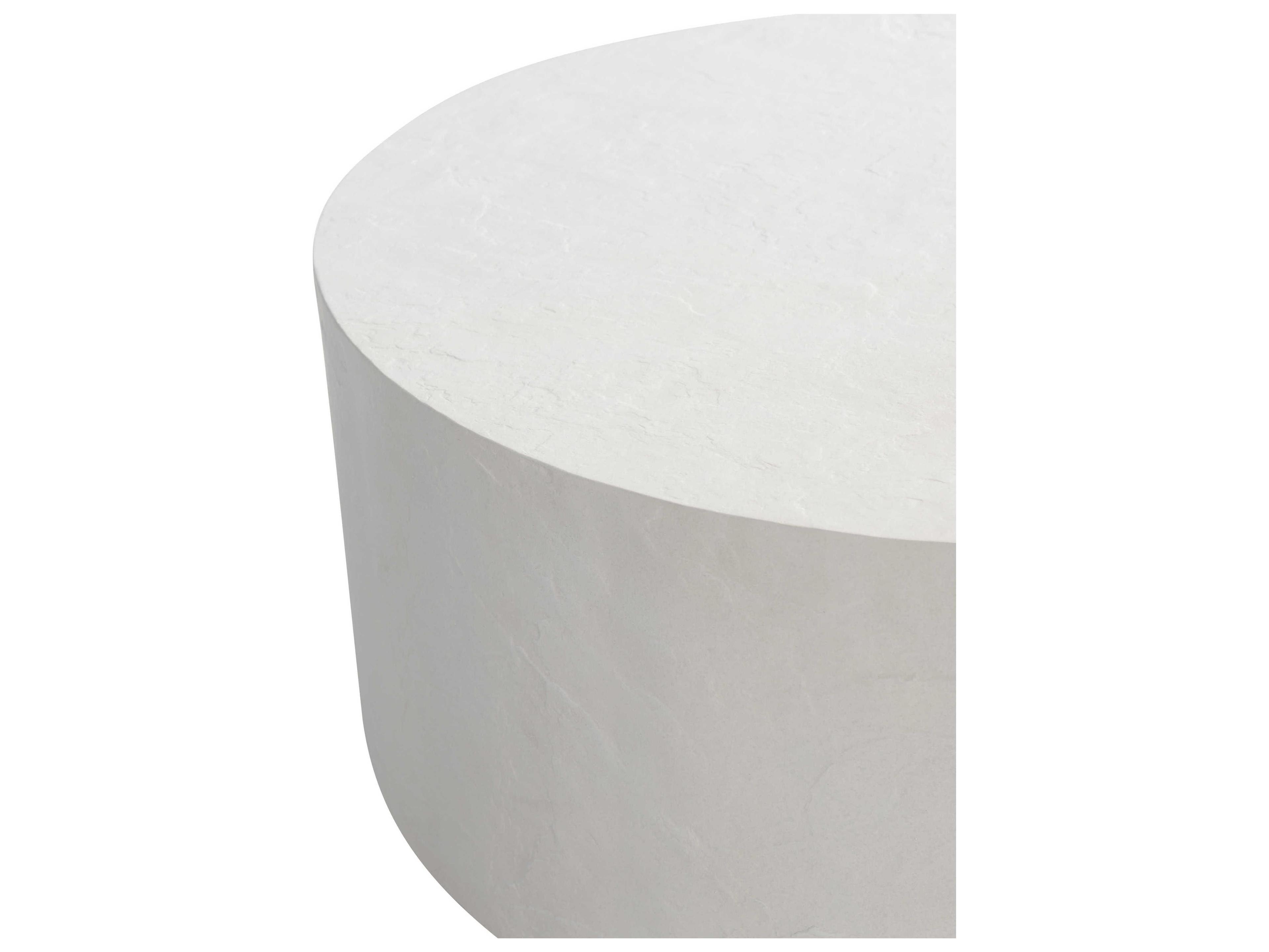 Bernhardt Exteriors Neutral Round Trapani Outdoor Patio Coffee Table