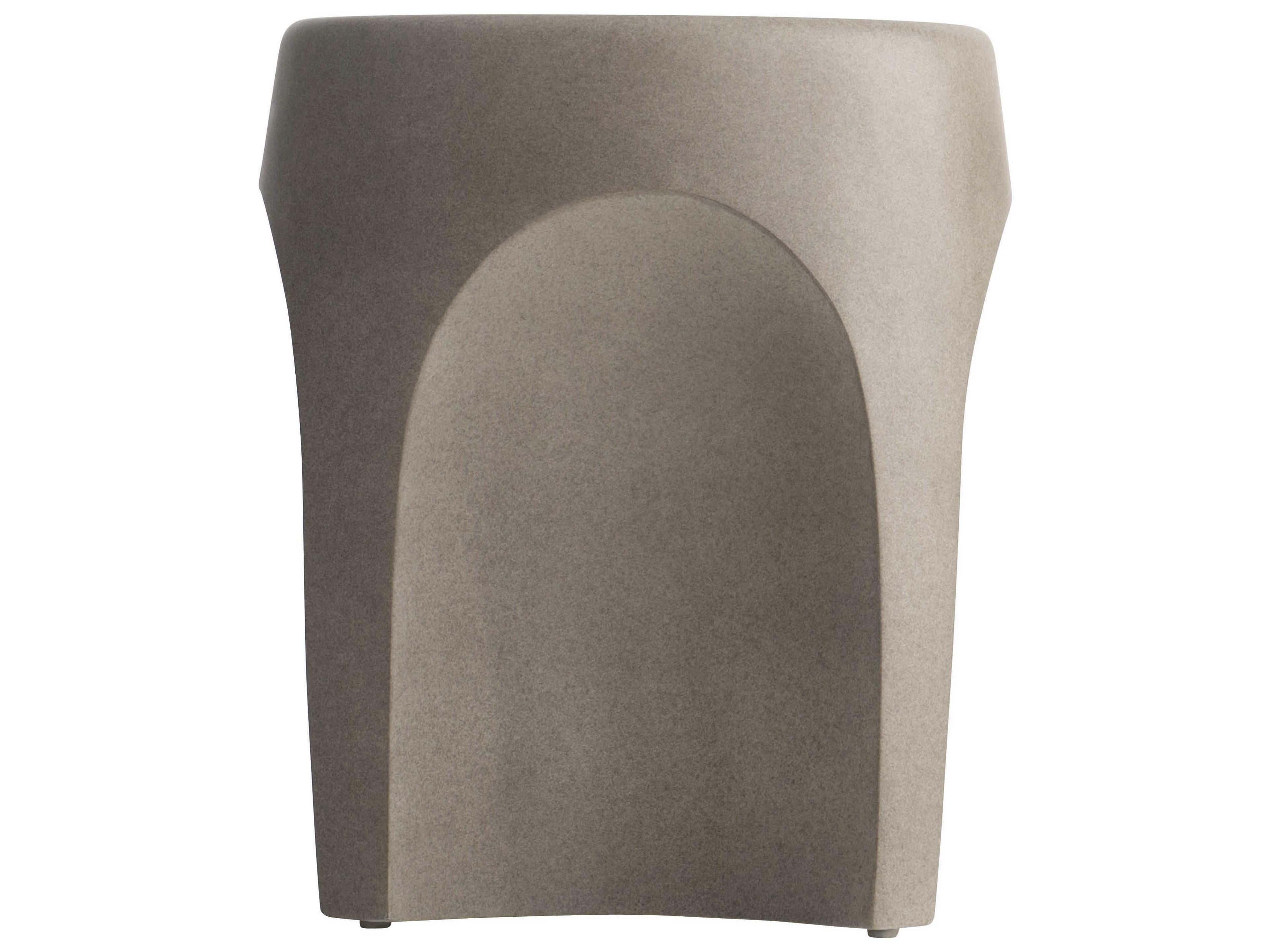 Bernhardt Exteriors Bedrock Concrete Round Outdoor Patio End Table