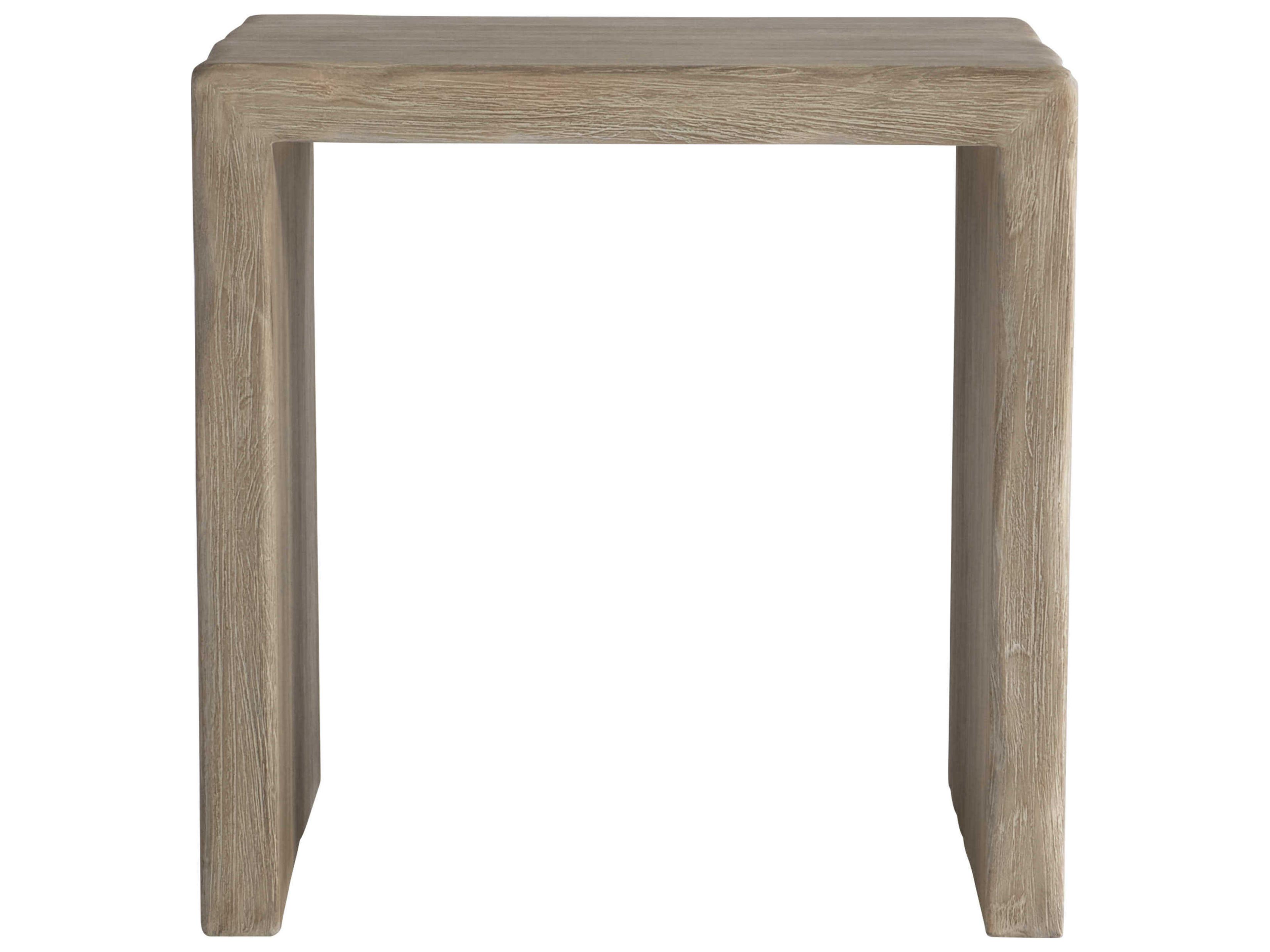 Bernhardt Exteriors Sea Oat Teak Square Outdoor Patio End Table