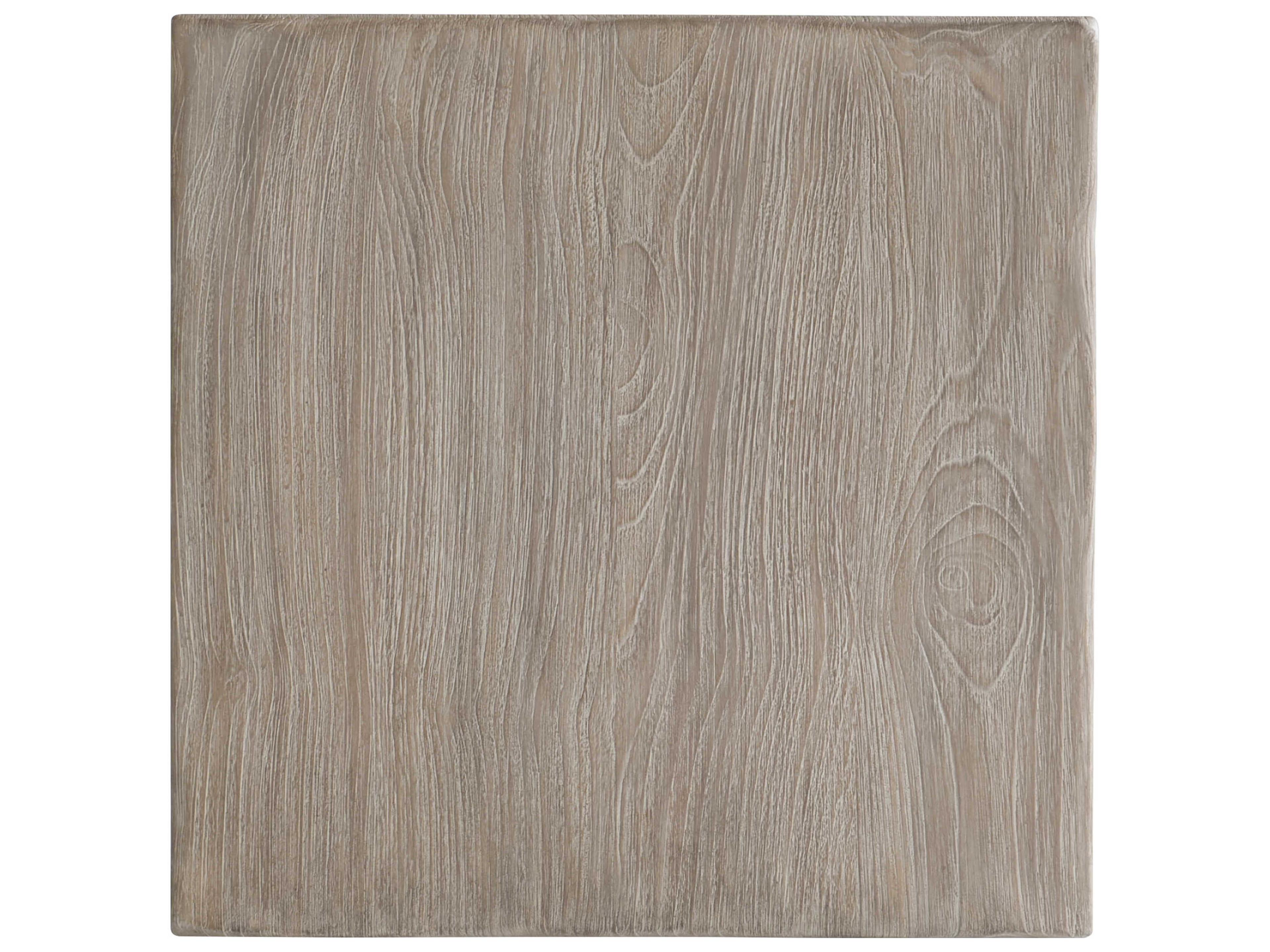 Bernhardt Exteriors Sea Oat Teak Square Outdoor Patio End Table