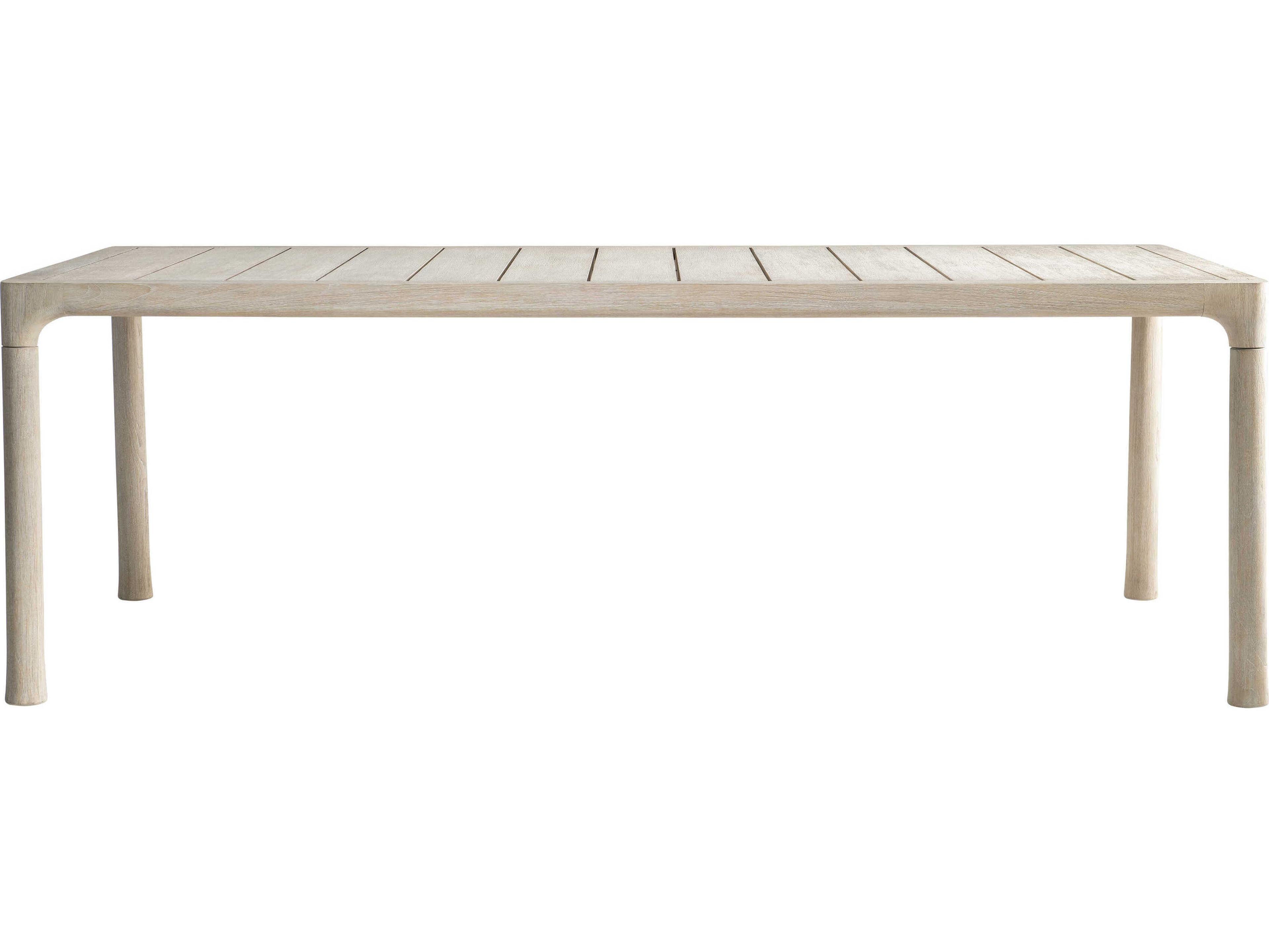 Bernhardt Exteriors Siesta Key Sea Oat Wood Rectangular Patio Dining Table