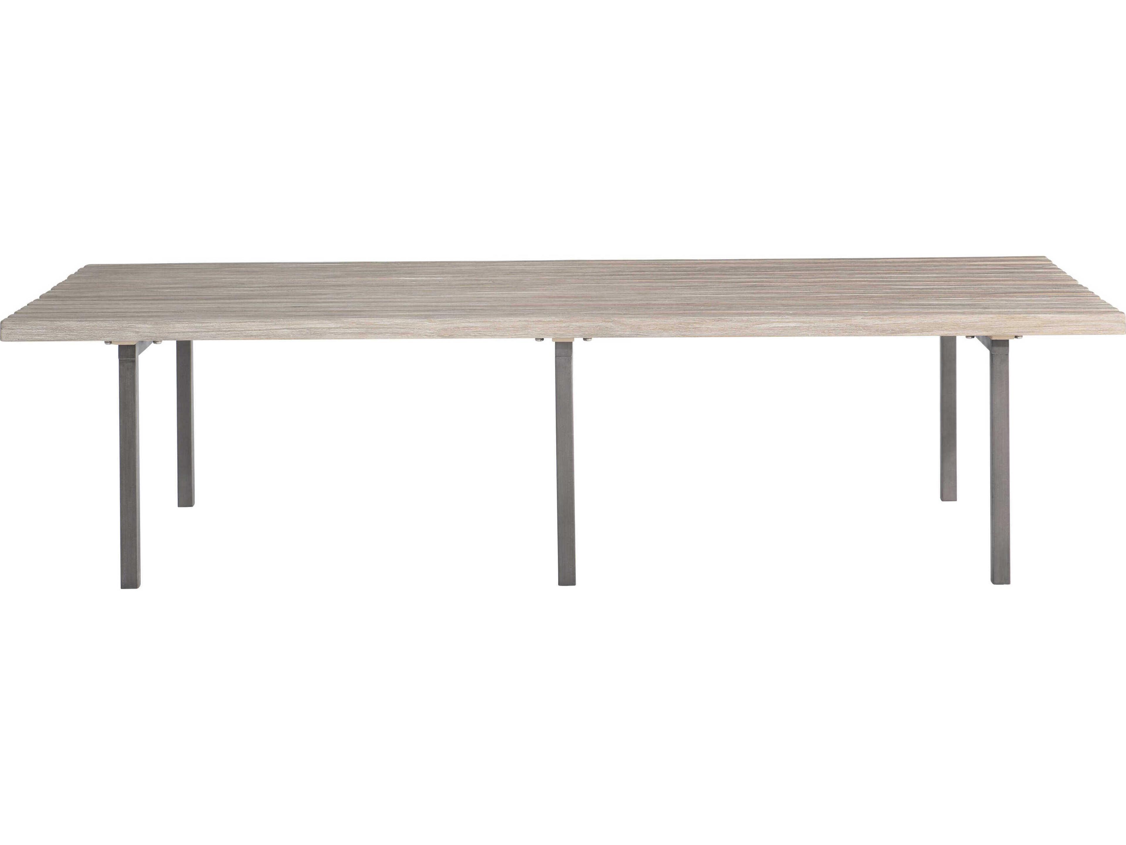 Bernhardt Exteriors Kingston Sea Oat Wood Rectangular Patio Coffee Table