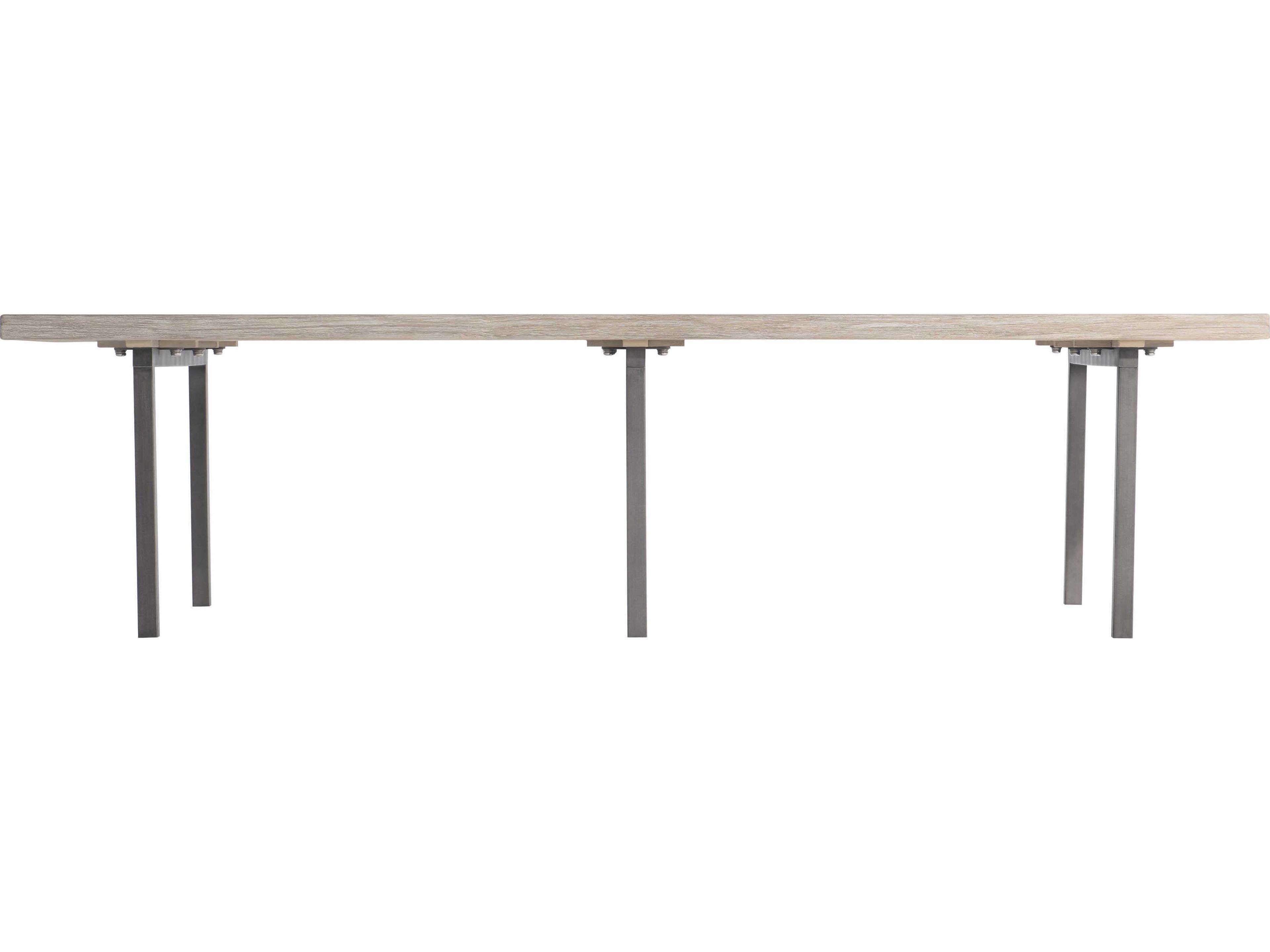 Bernhardt Exteriors Kingston Sea Oat Wood Rectangular Patio Coffee Table