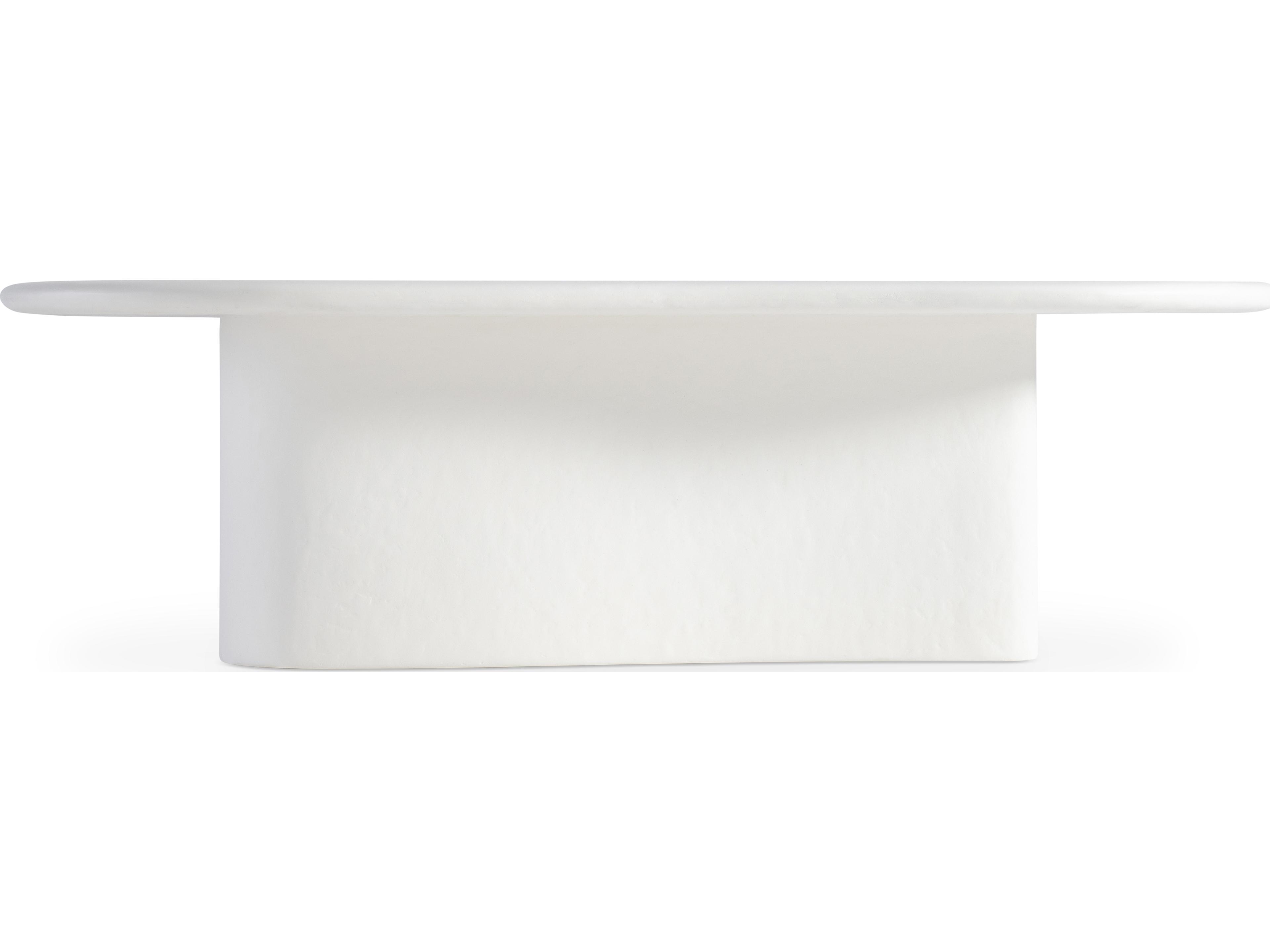 Bernhardt Exteriors Fresco White Concrete Coffee Table