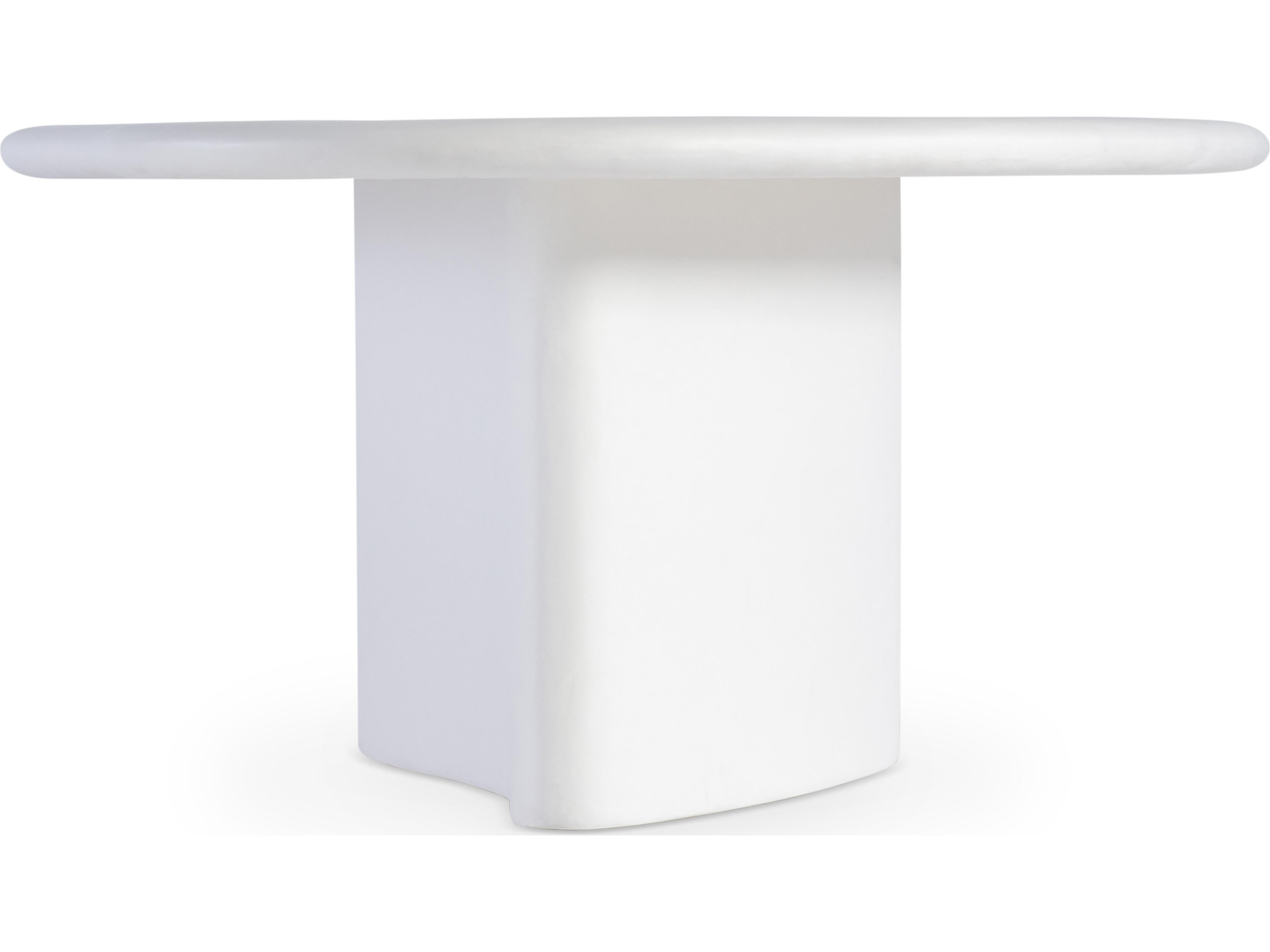 Bernhardt Exteriors Fresco White Concrete Coffee Table