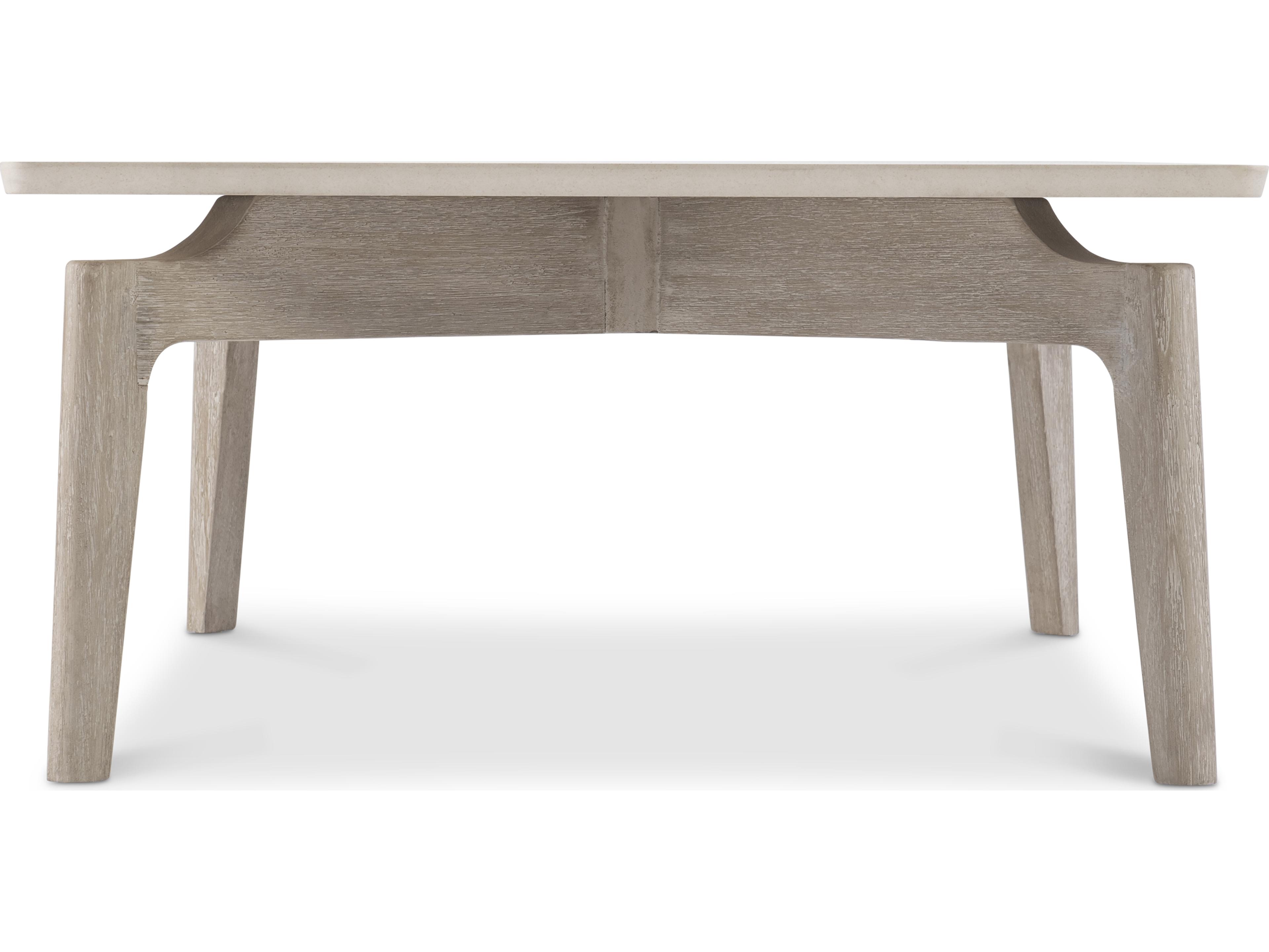 Bernhardt Exteriors Aurora White Metal Rectangular Coffee Table