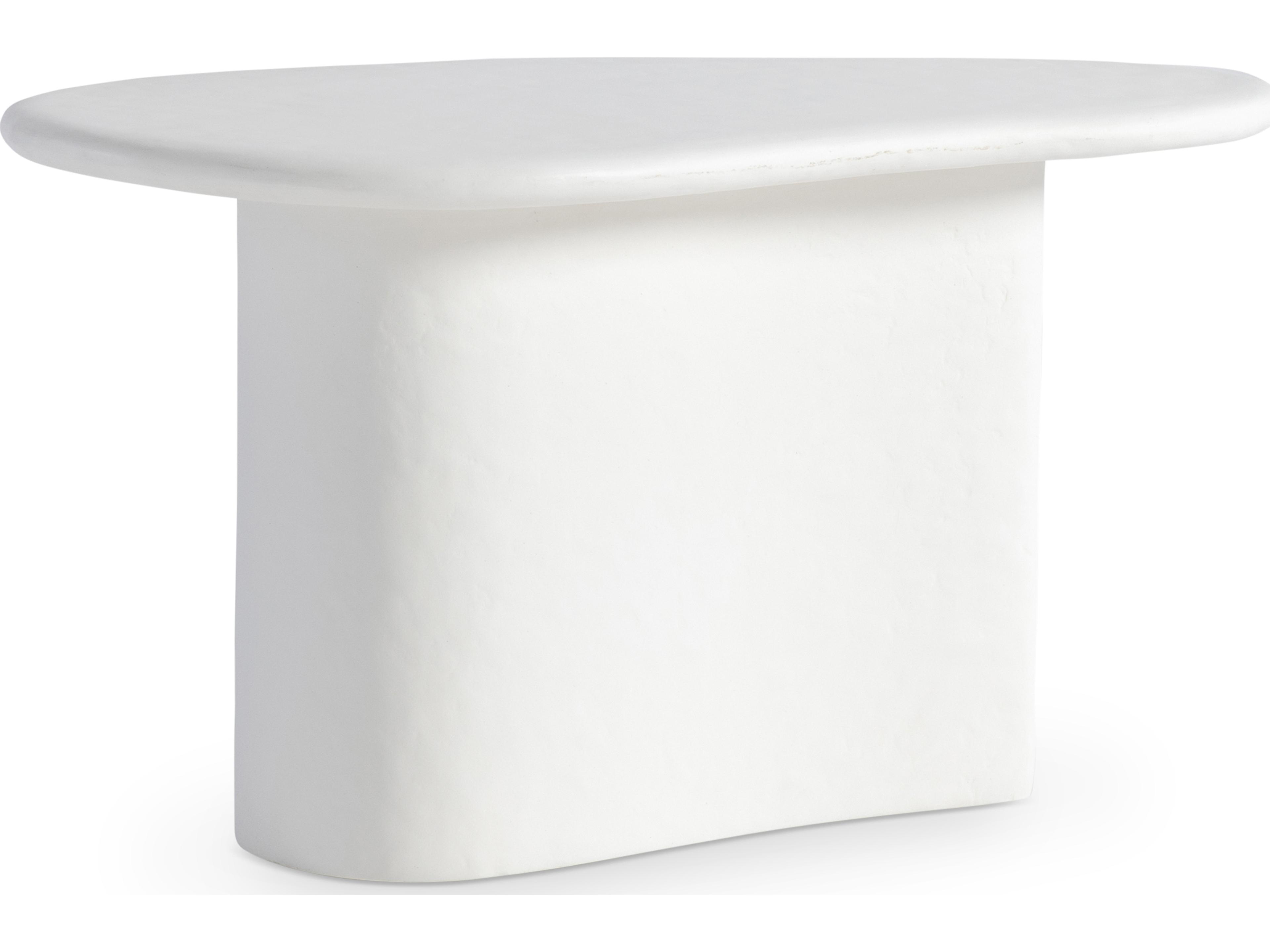 Bernhardt Exteriors Fresco White Concrete End Table