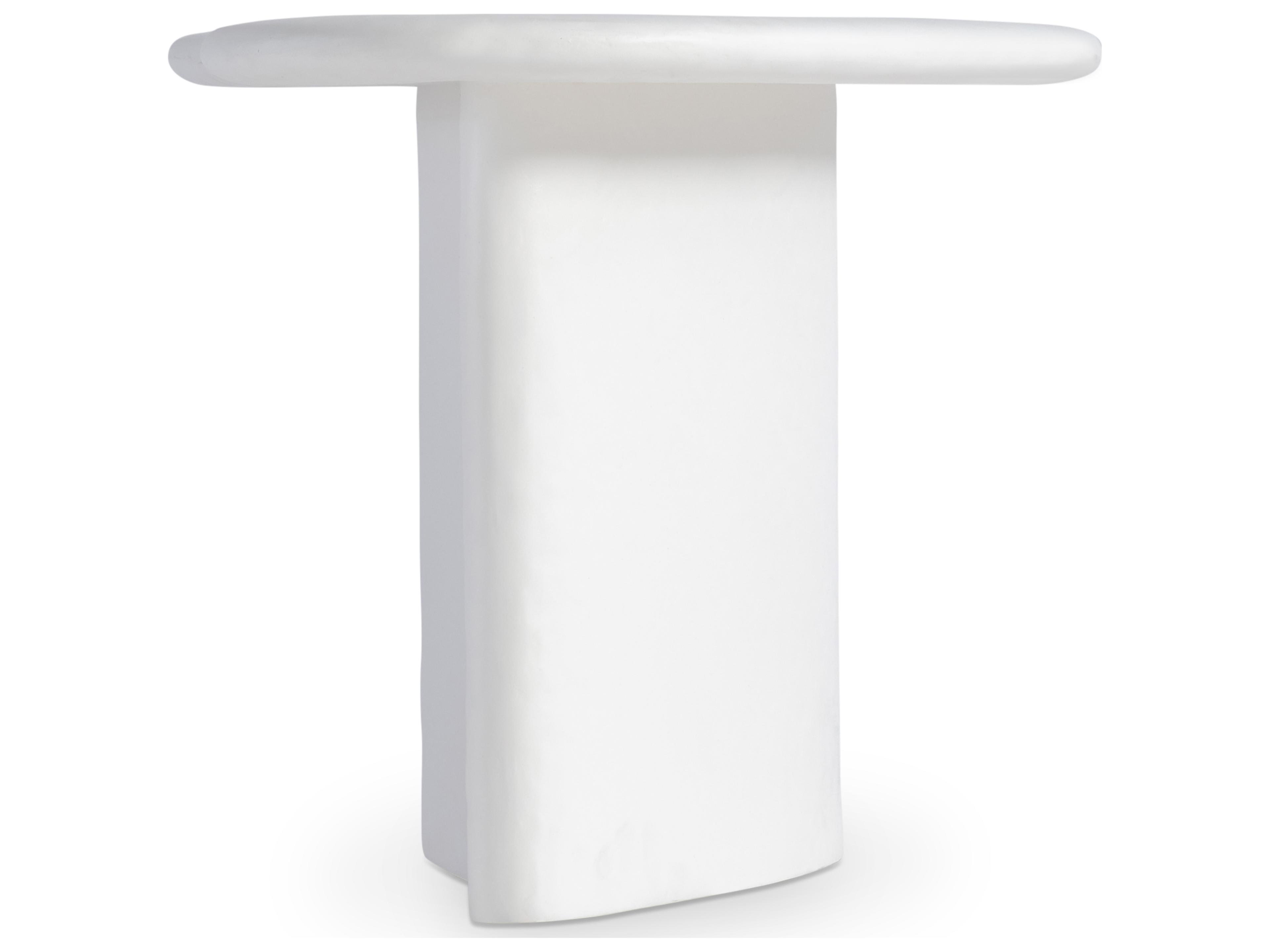 Bernhardt Exteriors Fresco White Concrete End Table