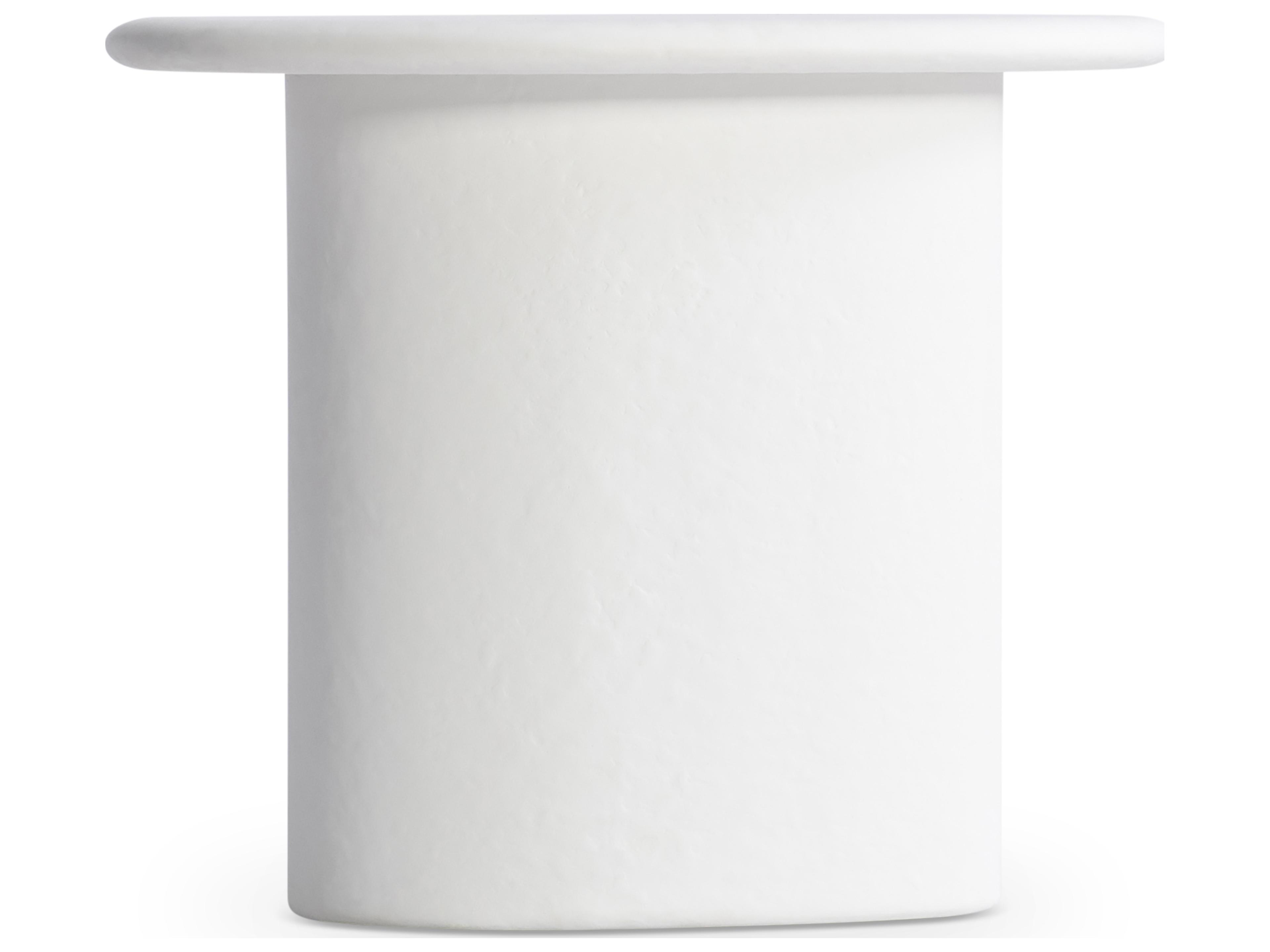 Bernhardt Exteriors Fresco White Concrete End Table