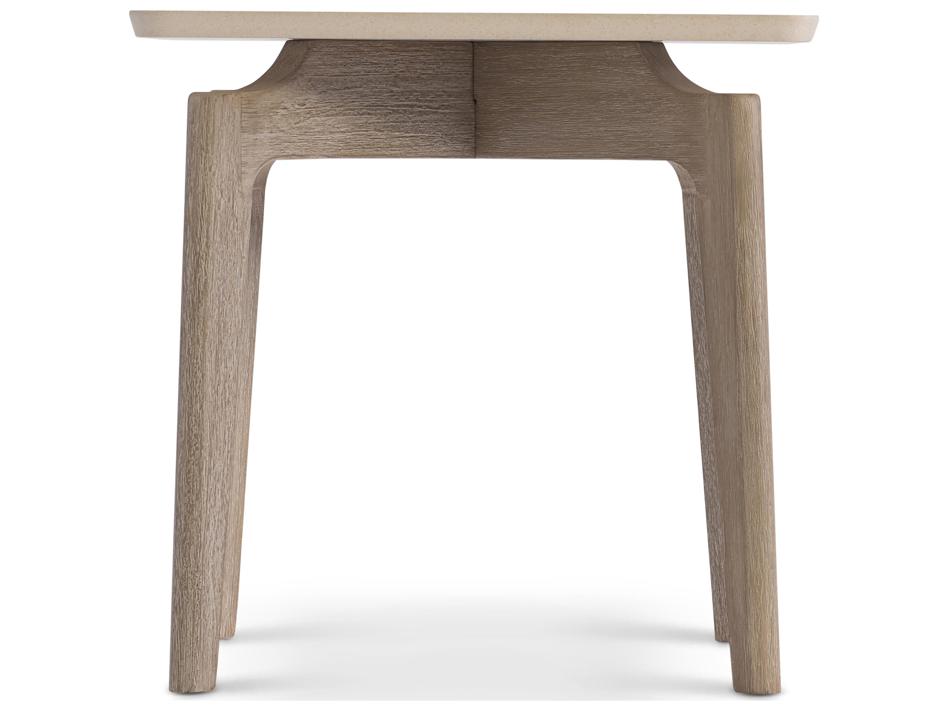 Bernhardt Exteriors Aurora White Stone End Table