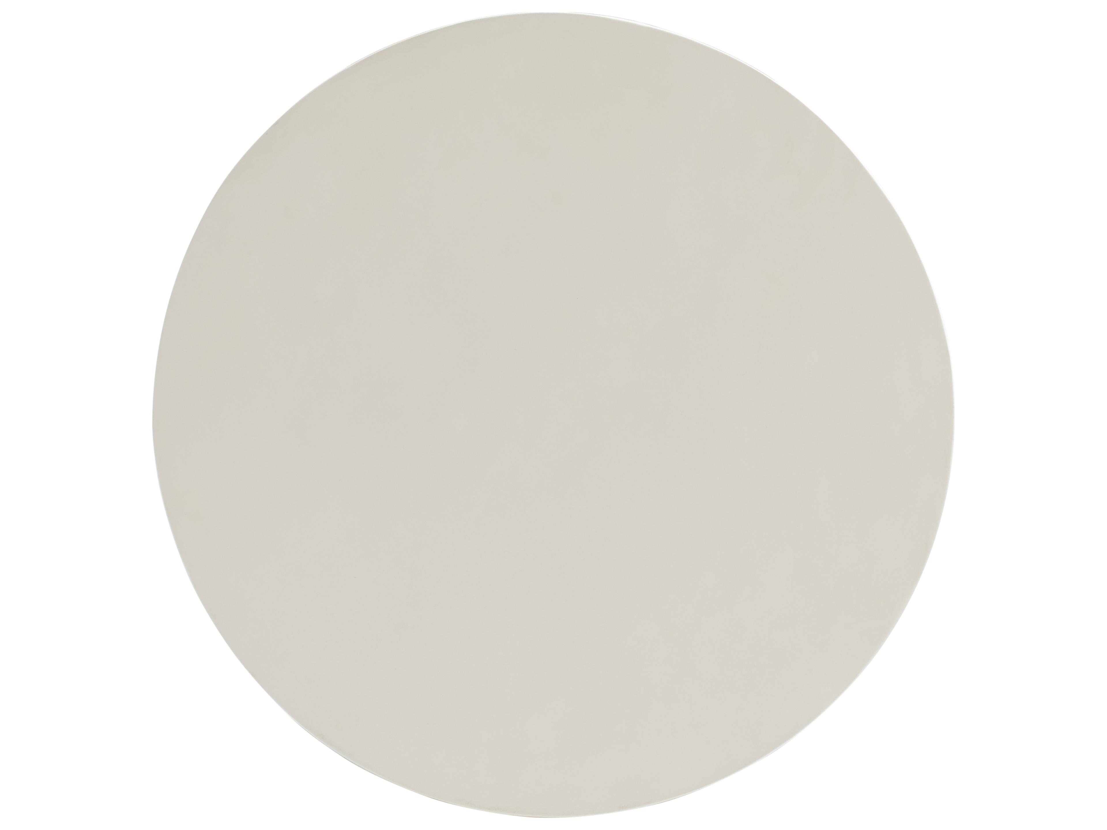 Bernhardt Exteriors Granville White Concrete Round End Table