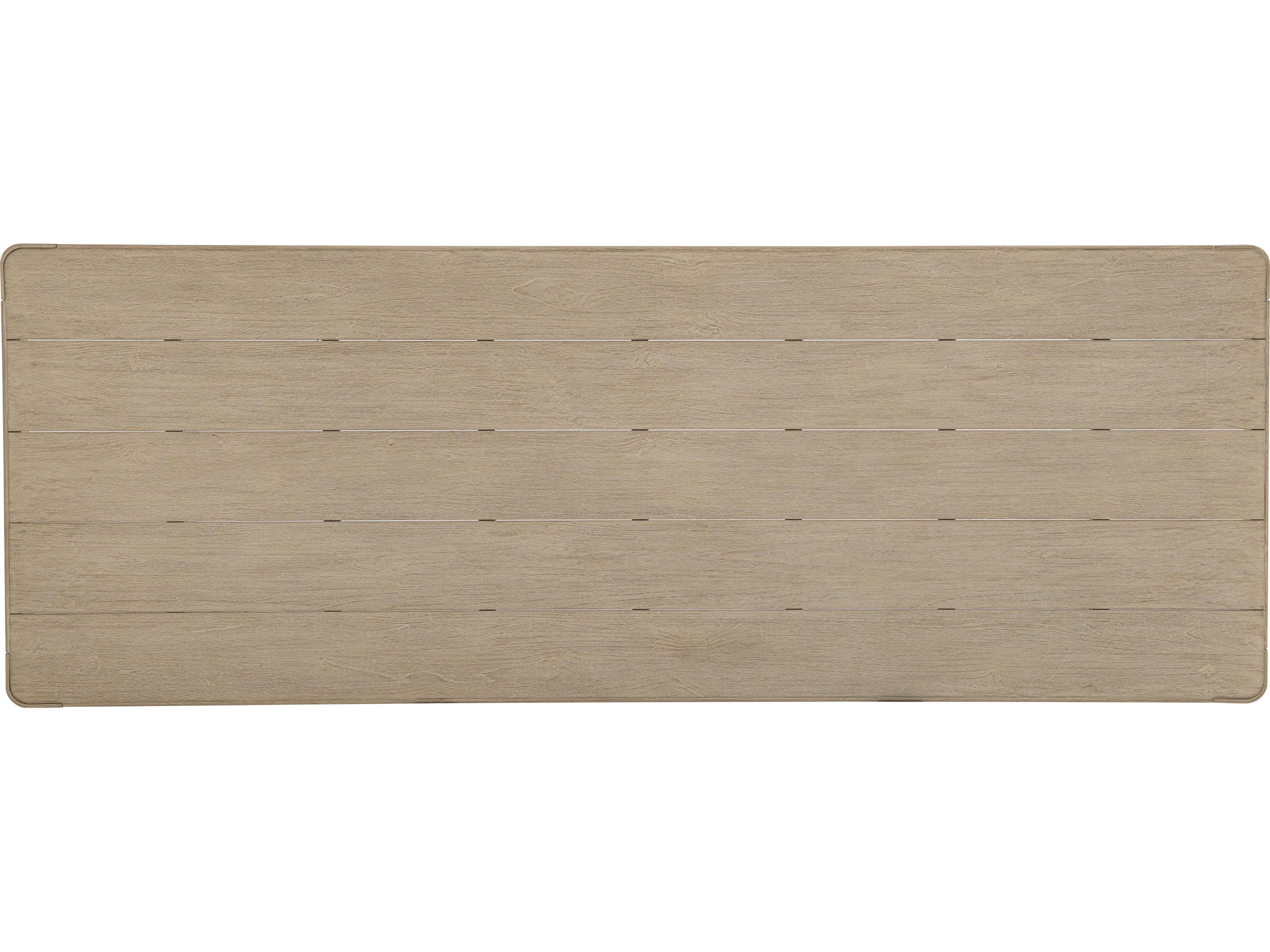 Bernhardt Exteriors Edenton Brown Teak Rectangular Dining Table