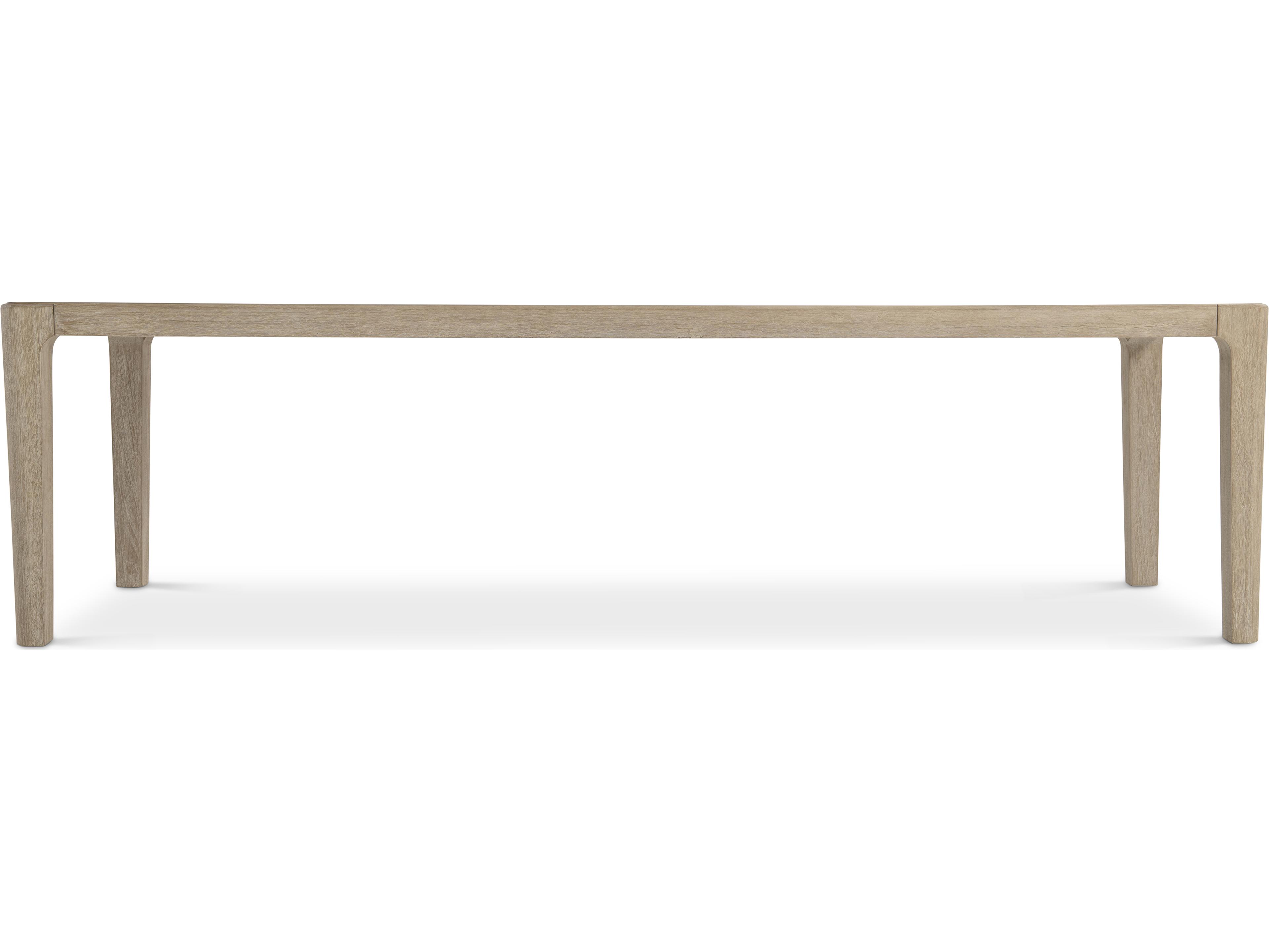 Bernhardt Exteriors Edenton Brown Teak Rectangular Dining Table