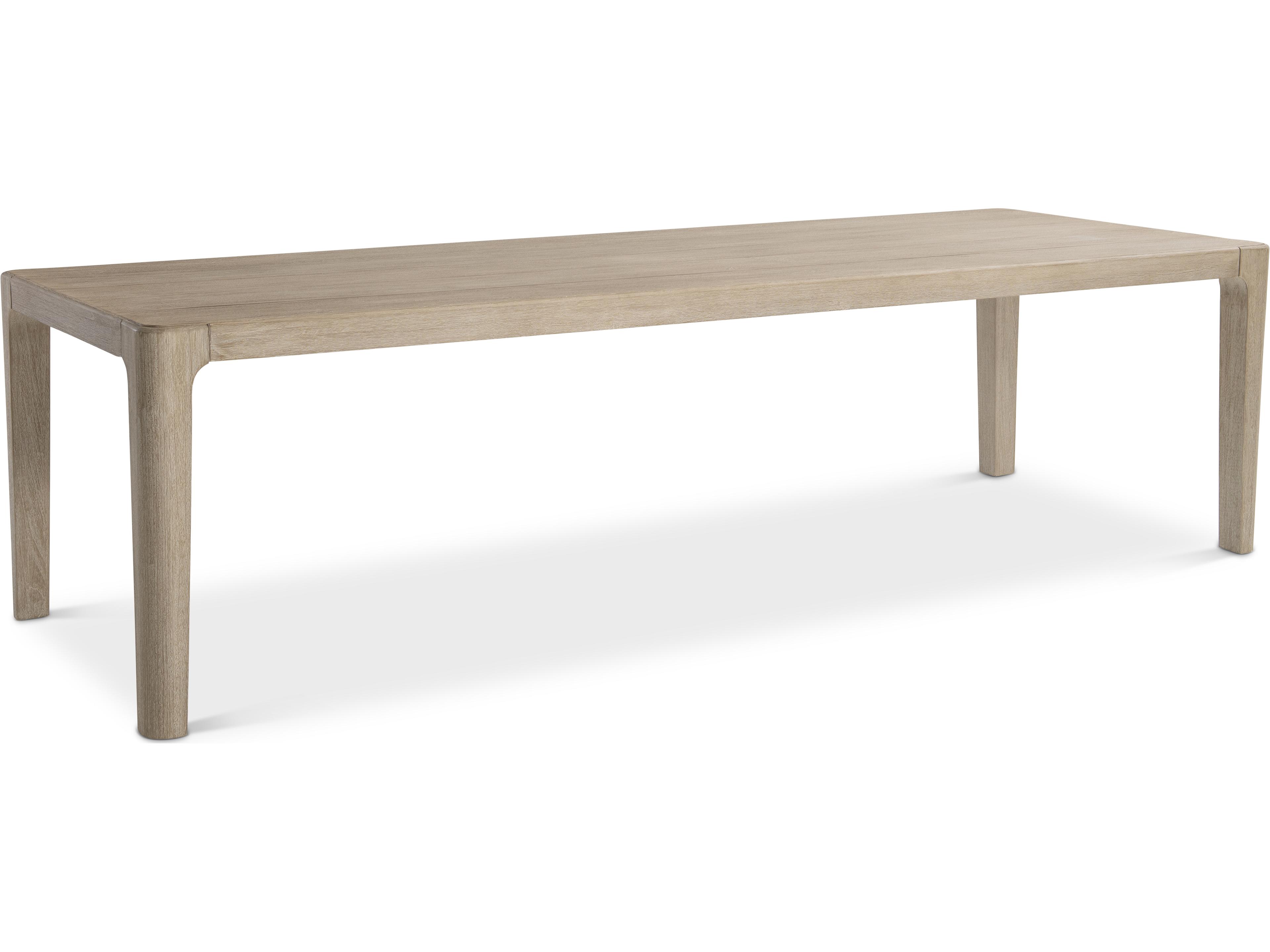 Bernhardt Exteriors Edenton Brown Teak Rectangular Dining Table