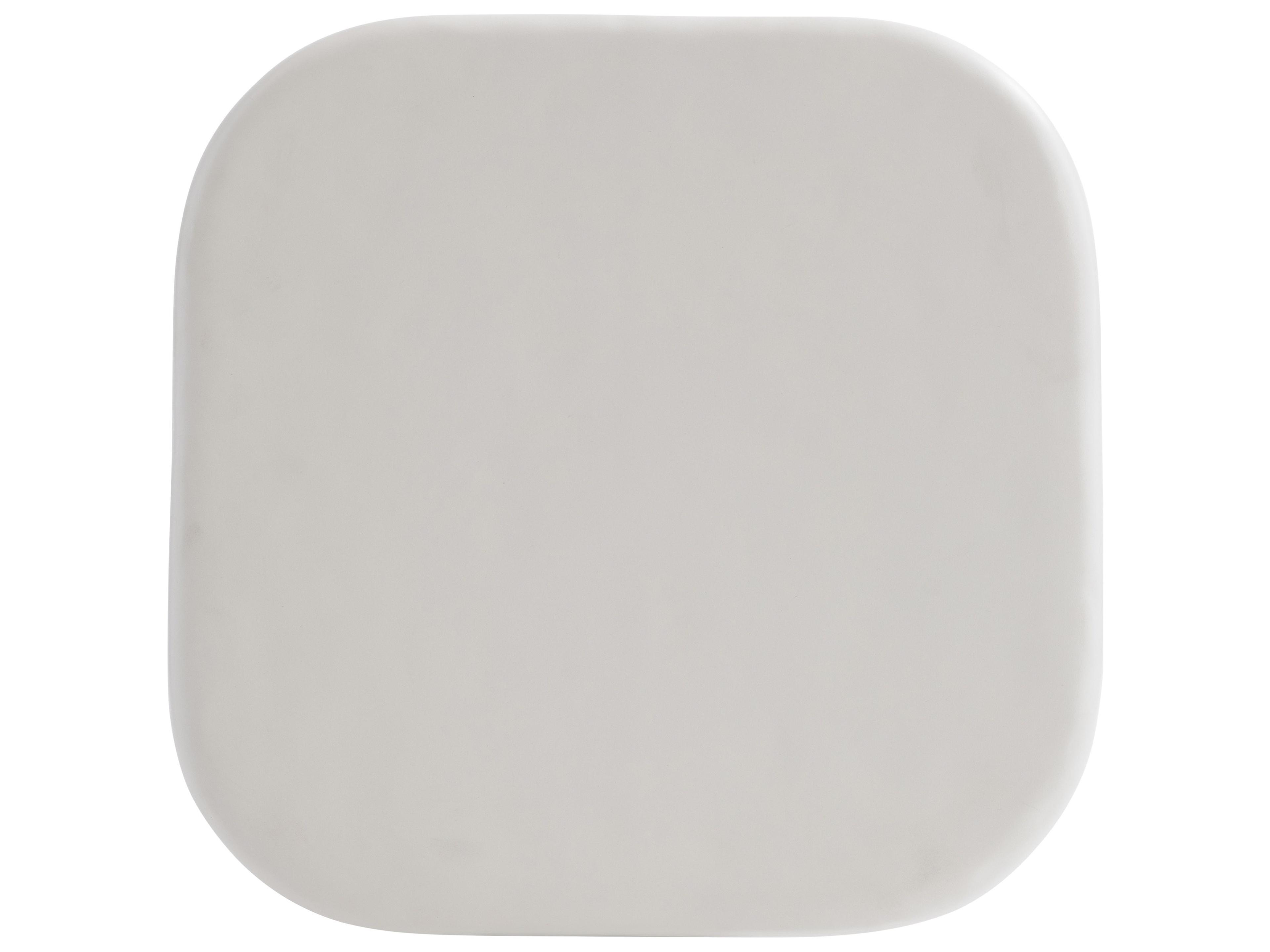 Bernhardt Exteriors White Concrete Square End Table