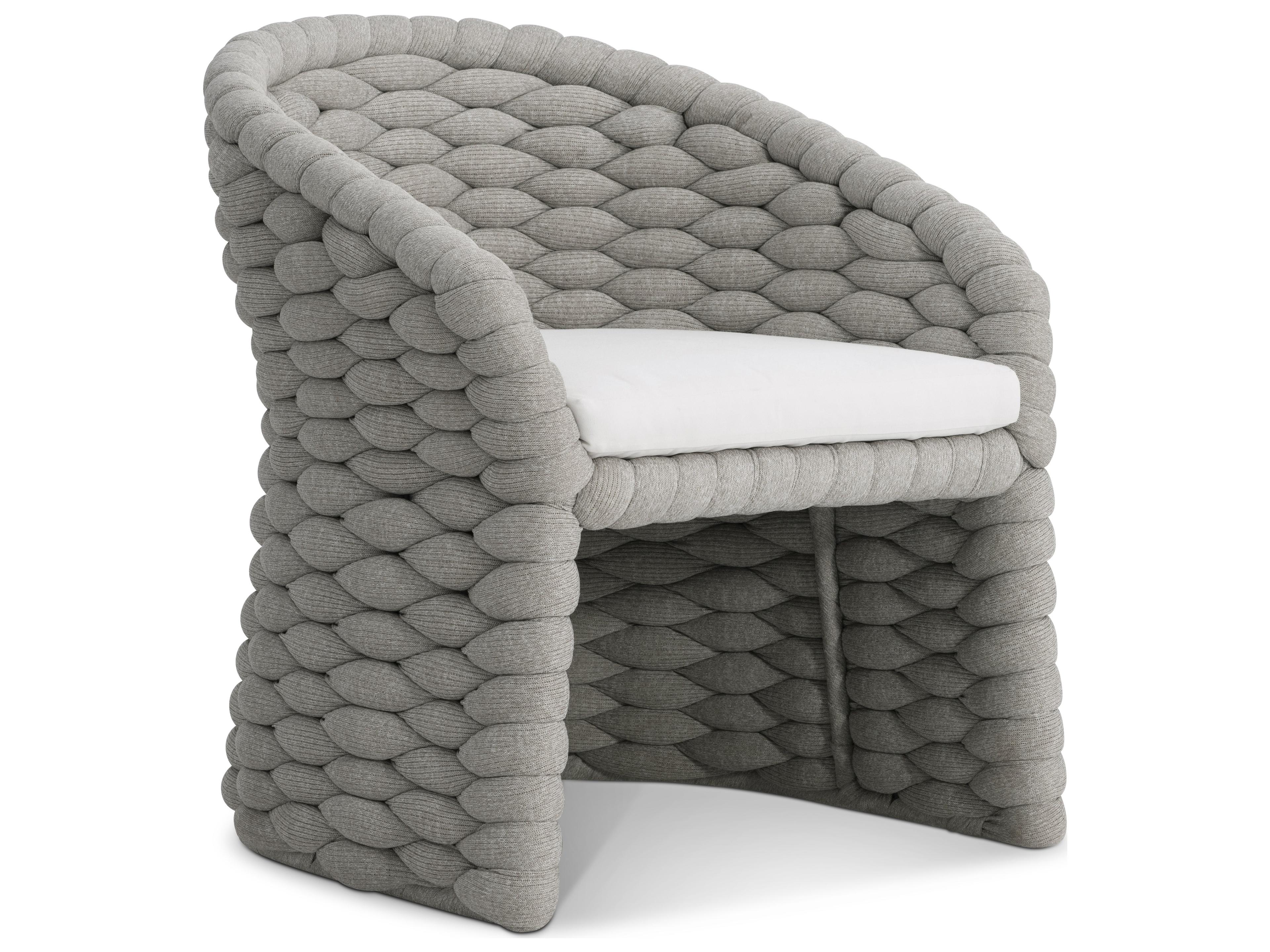 Grey Aluminum Cushion Lounge Chair