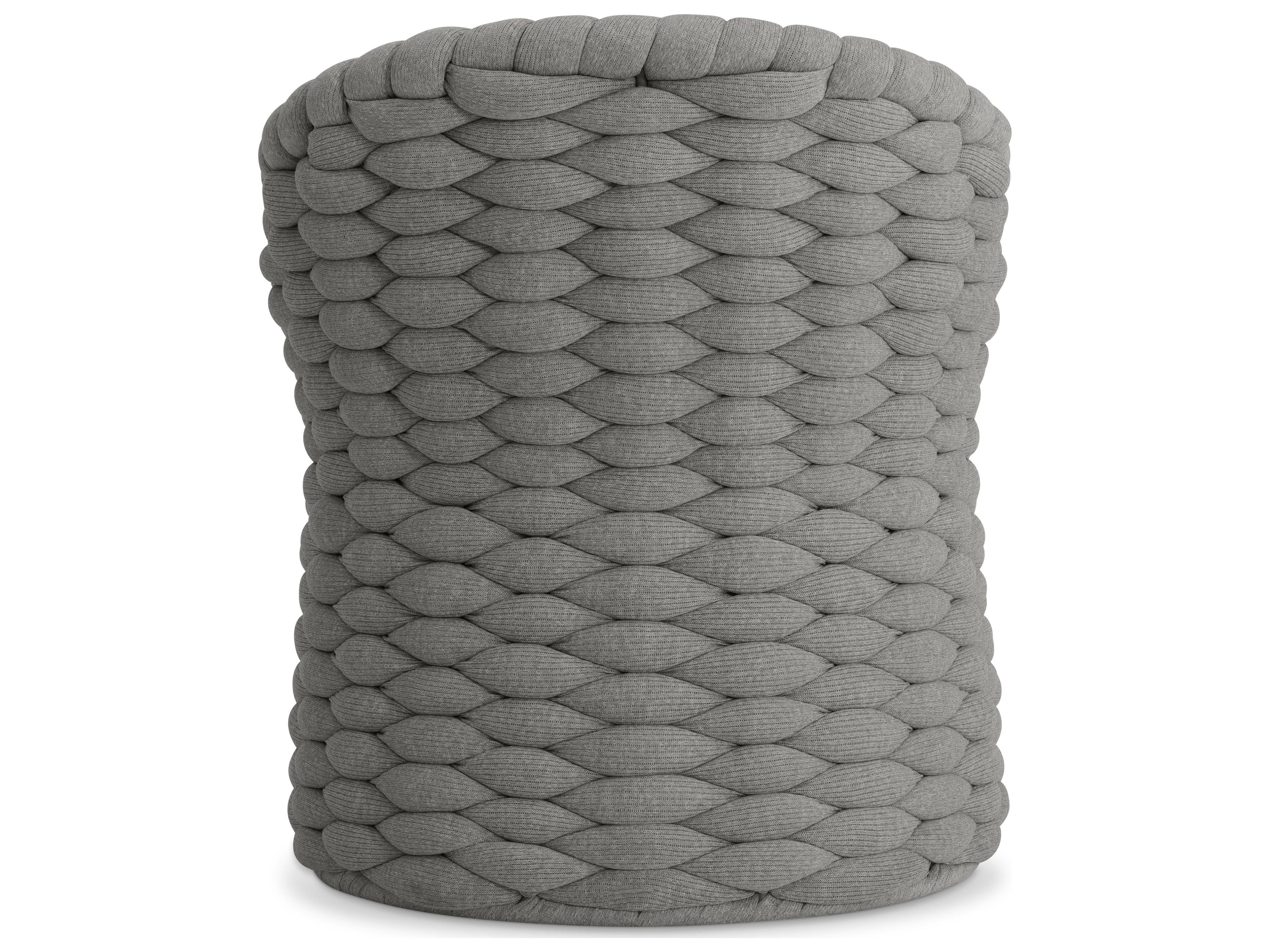 Bernhardt Exteriors Grey Aluminum Cushion Lounge Chair