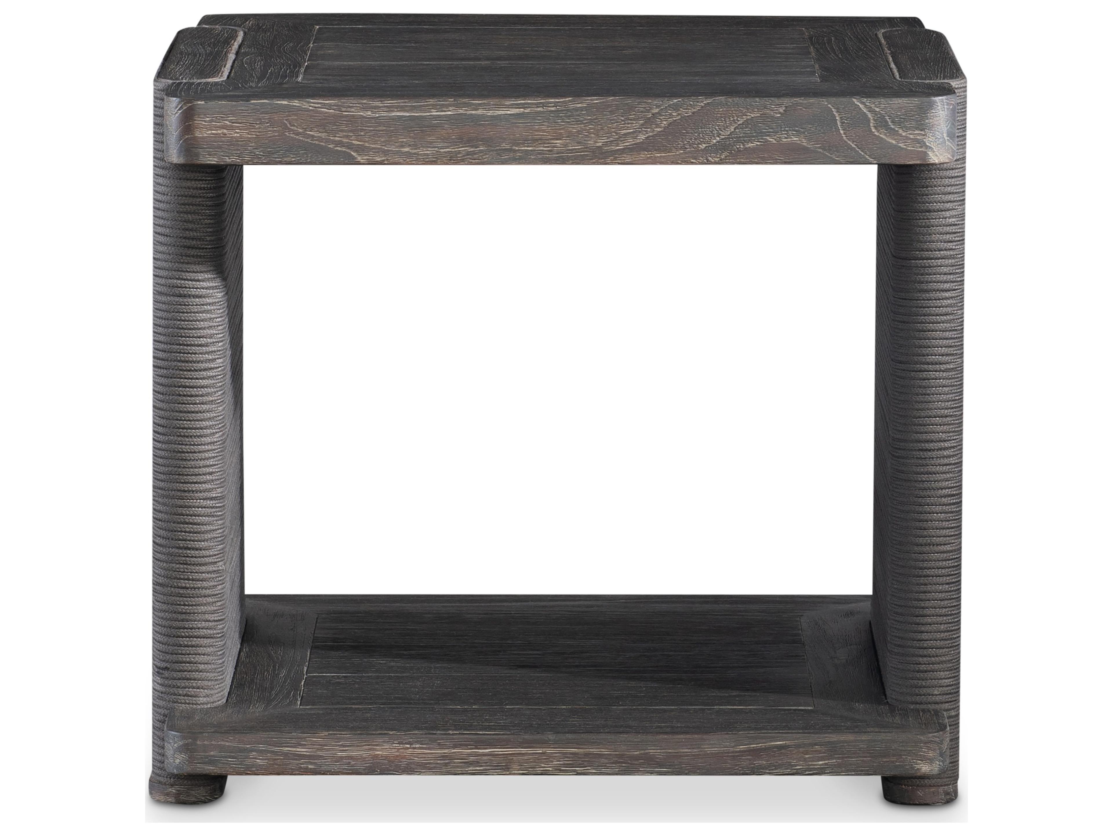 Brown Wood Square End Table