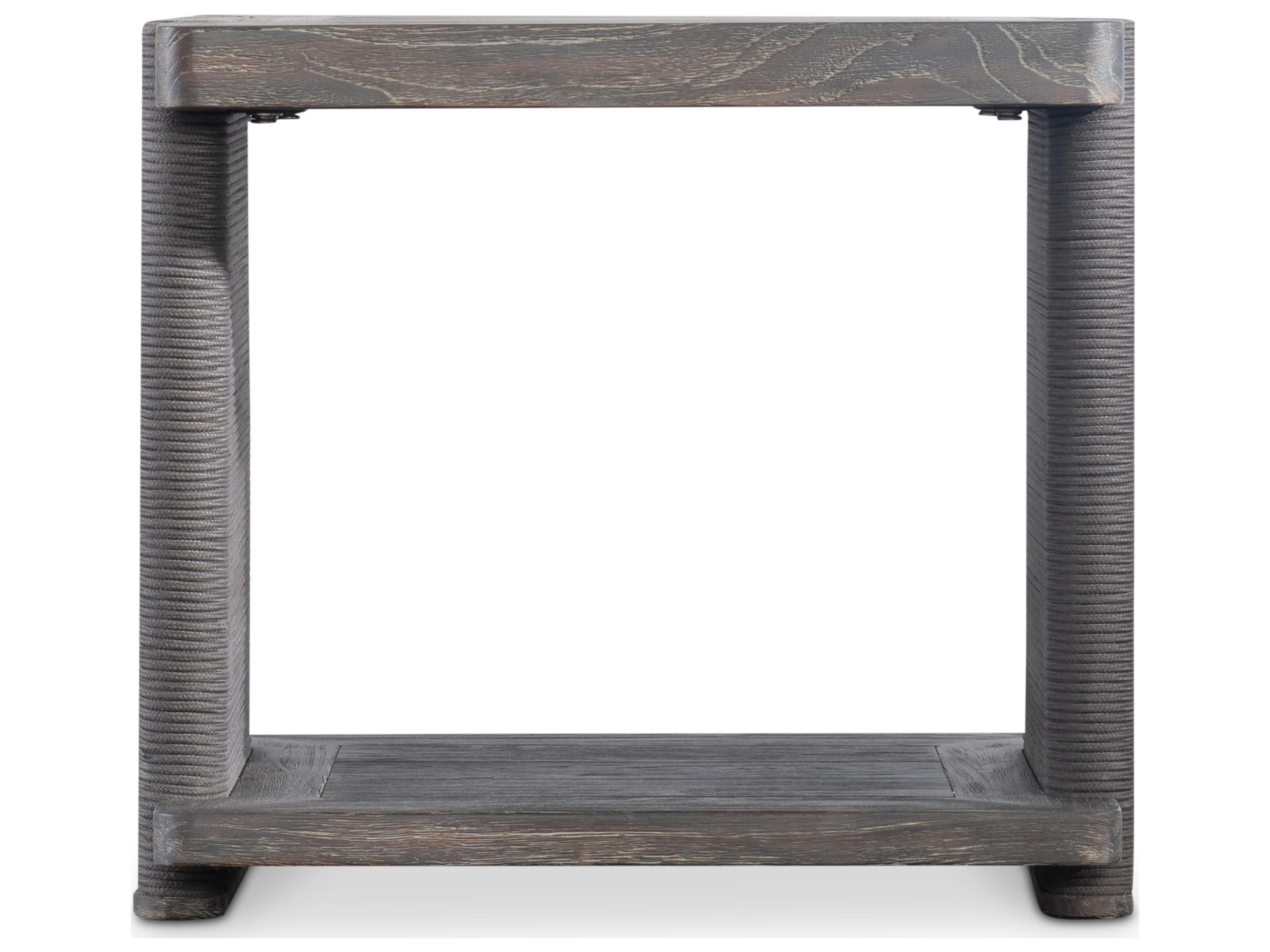 Bernhardt Exteriors Brown Wood Square End Table