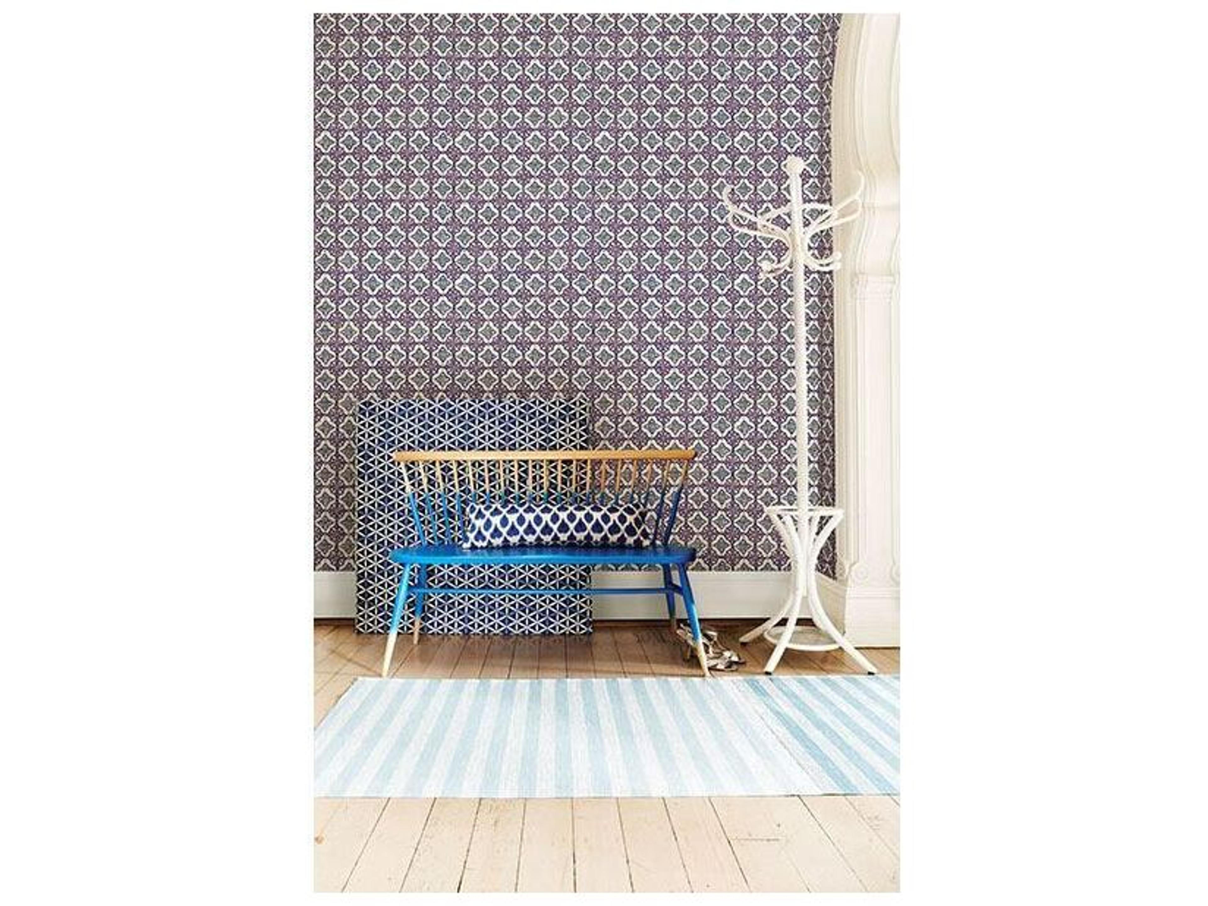 Brewster Home Fashions A-street Prints Geo Violet Quatrefoil Wallpaper