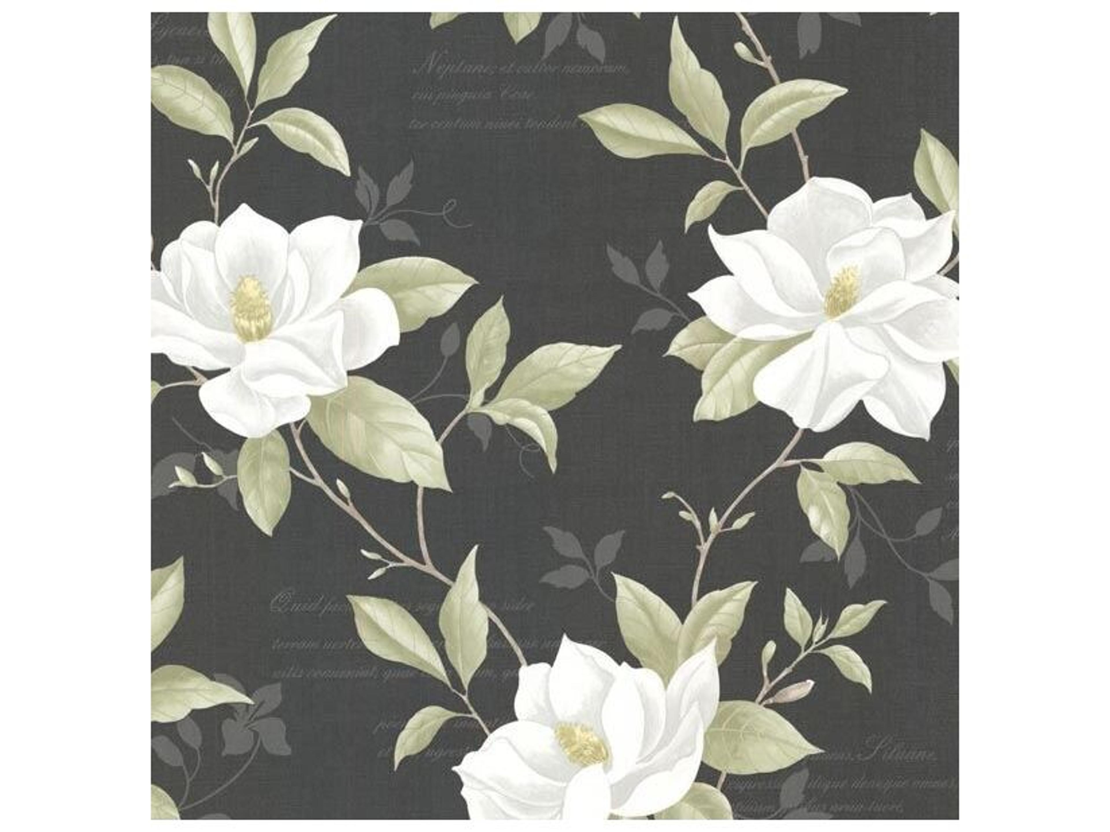 Bath Iv Cressida Black Magnolia Trail Wallpaper