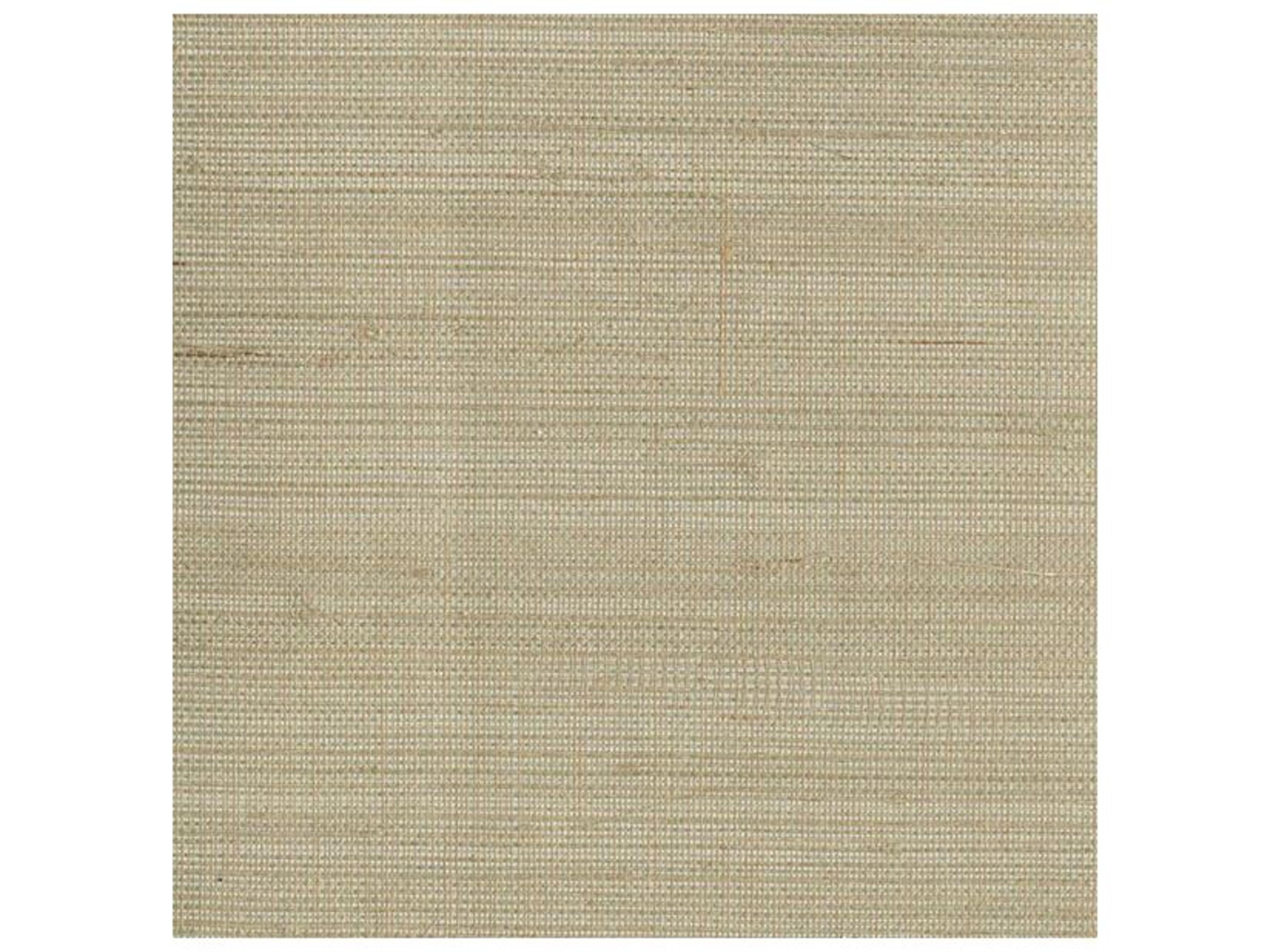 Kenneth James Ruslan Grey Grasscloth Wallpaper