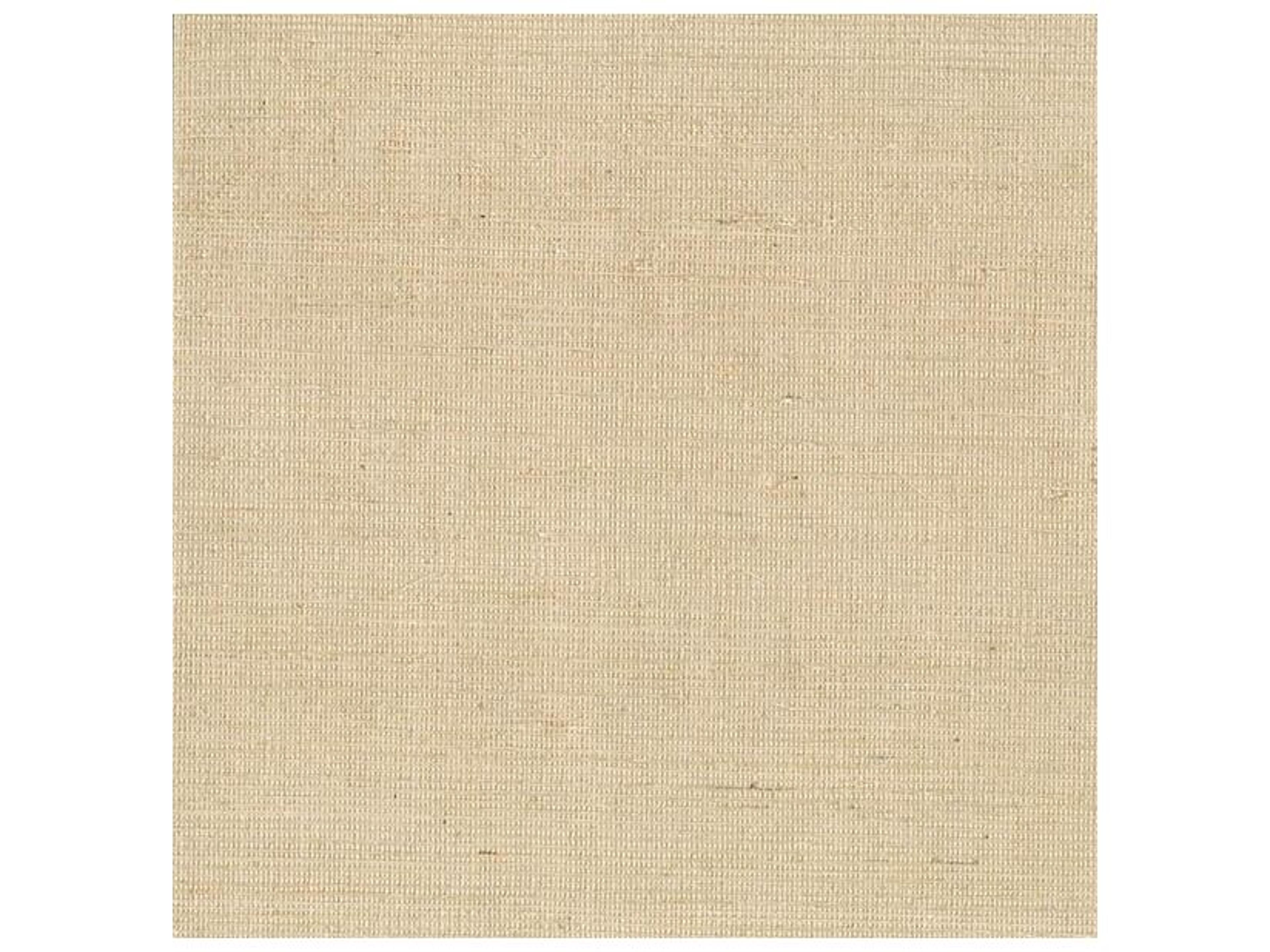 Kenneth James Ruslan Beige Grasscloth Wallpaper