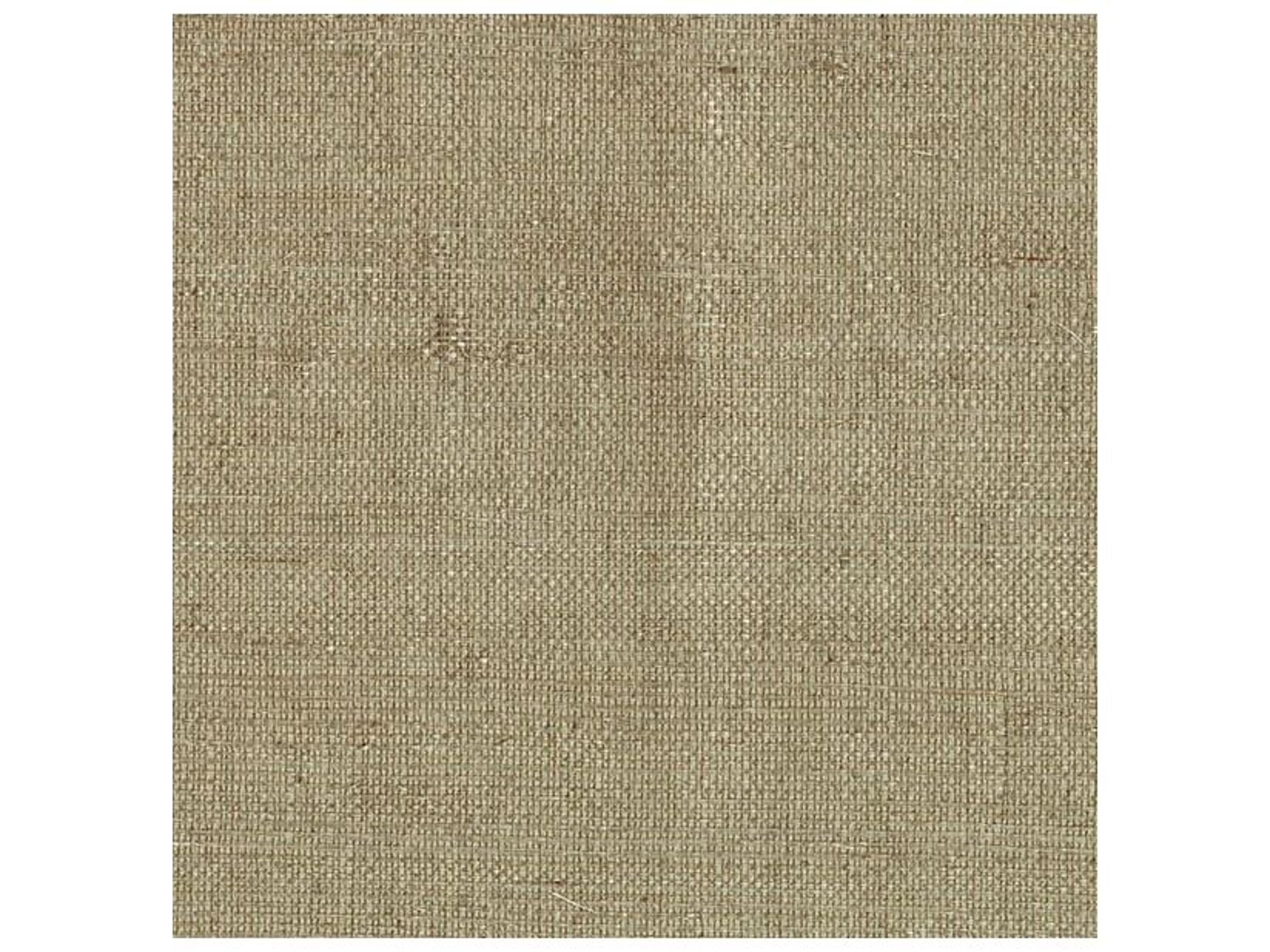 Kenneth James Ruslan Taupe Grasscloth Wallpaper