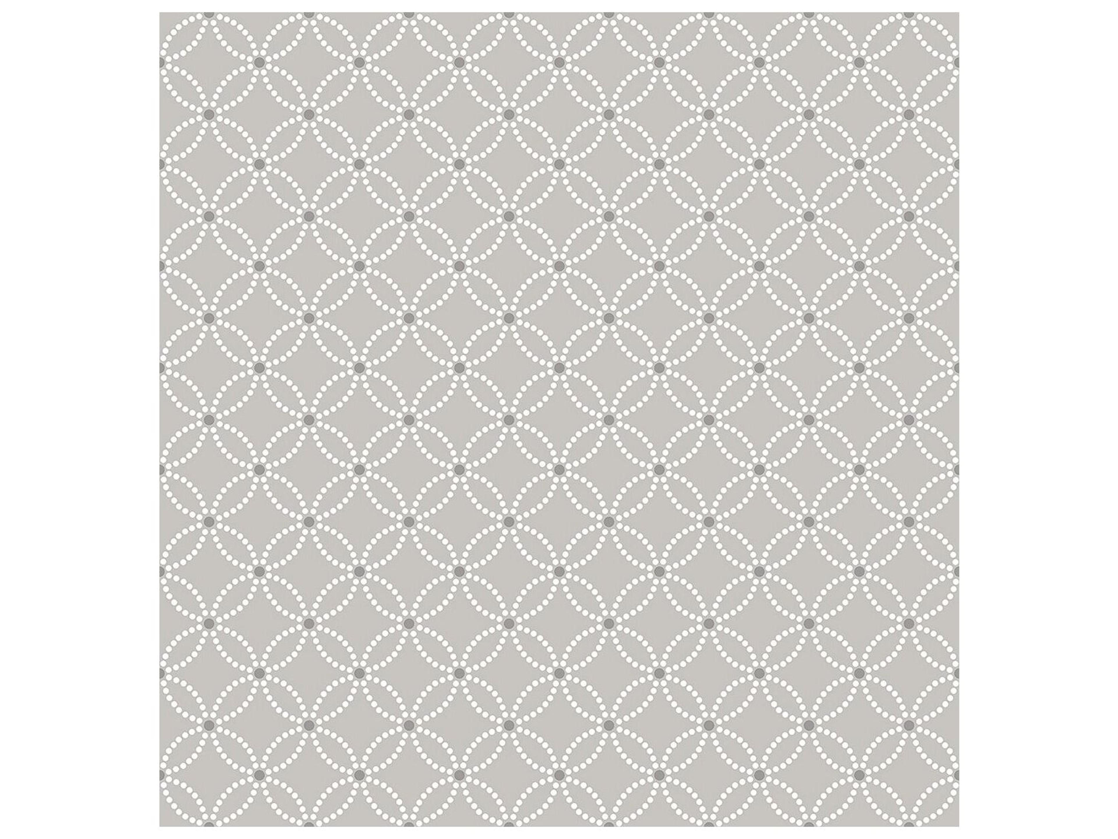 A-street Prints Kinetic Grey Geometric Floral Wallpaper