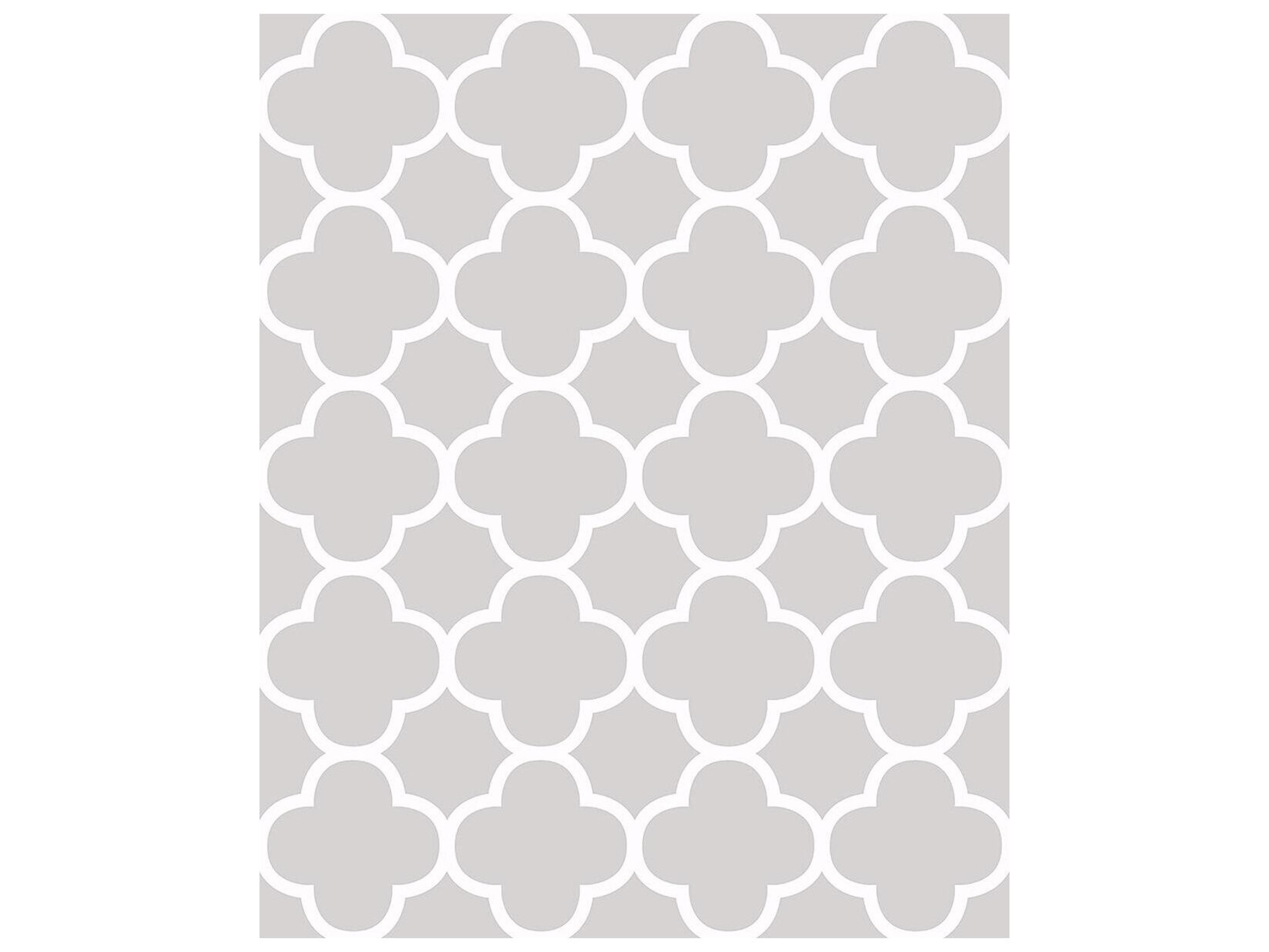 A-street Prints Origin Grey Quatrefoil Wallpaper