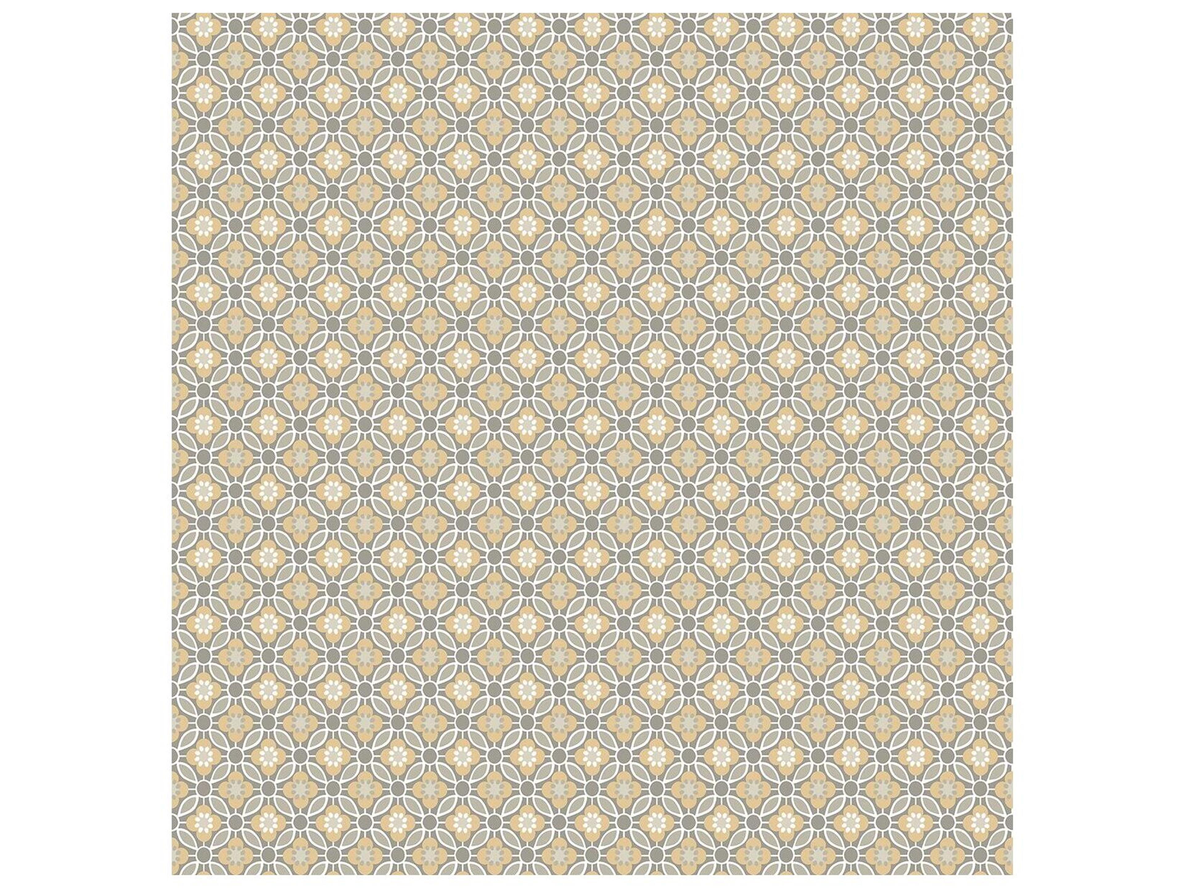 A-street Prints Audra Mustard Floral Wallpaper