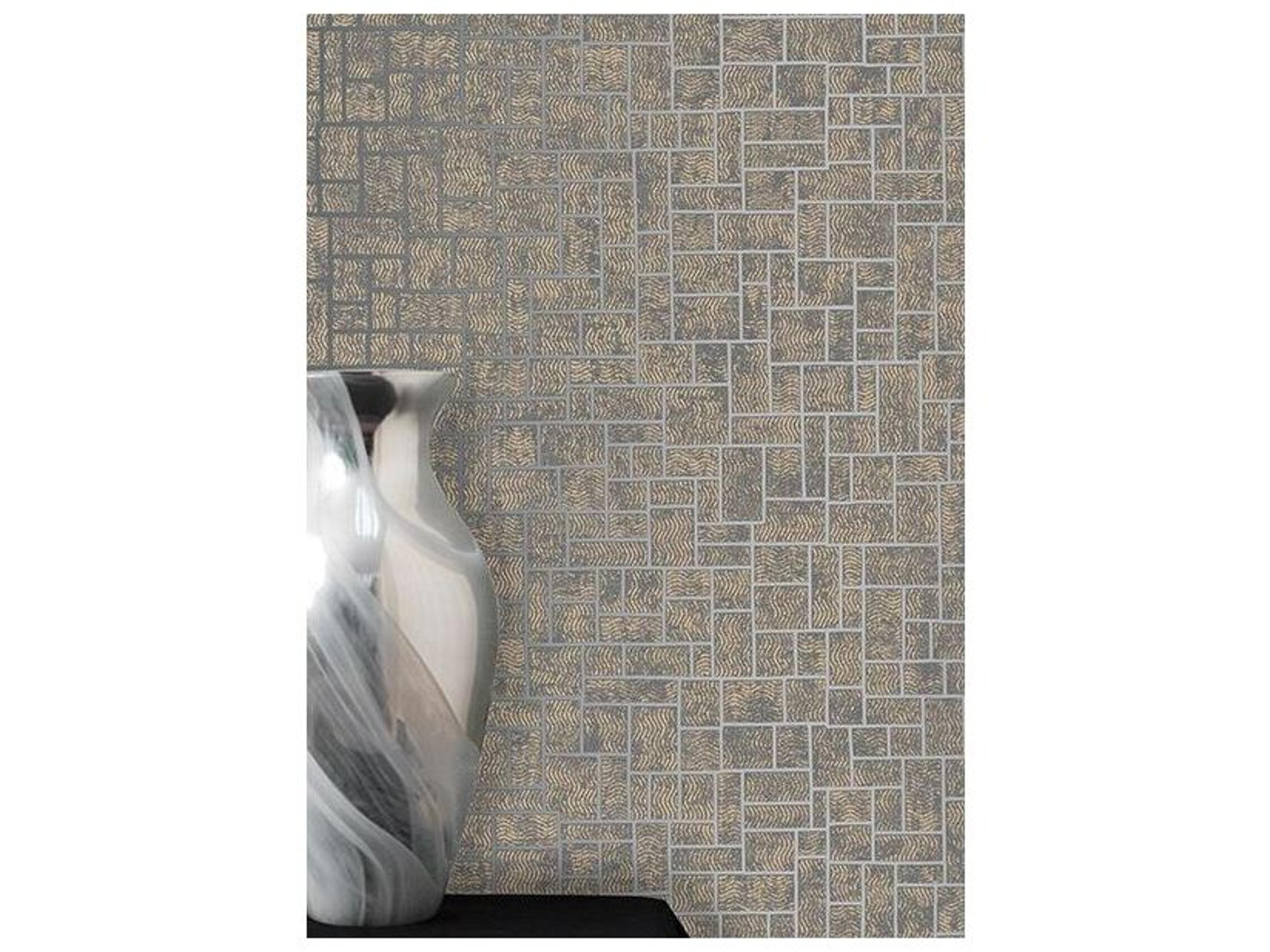 Brewster Home Fashions Decorline Etude Charcoal Geometric Wallpaper