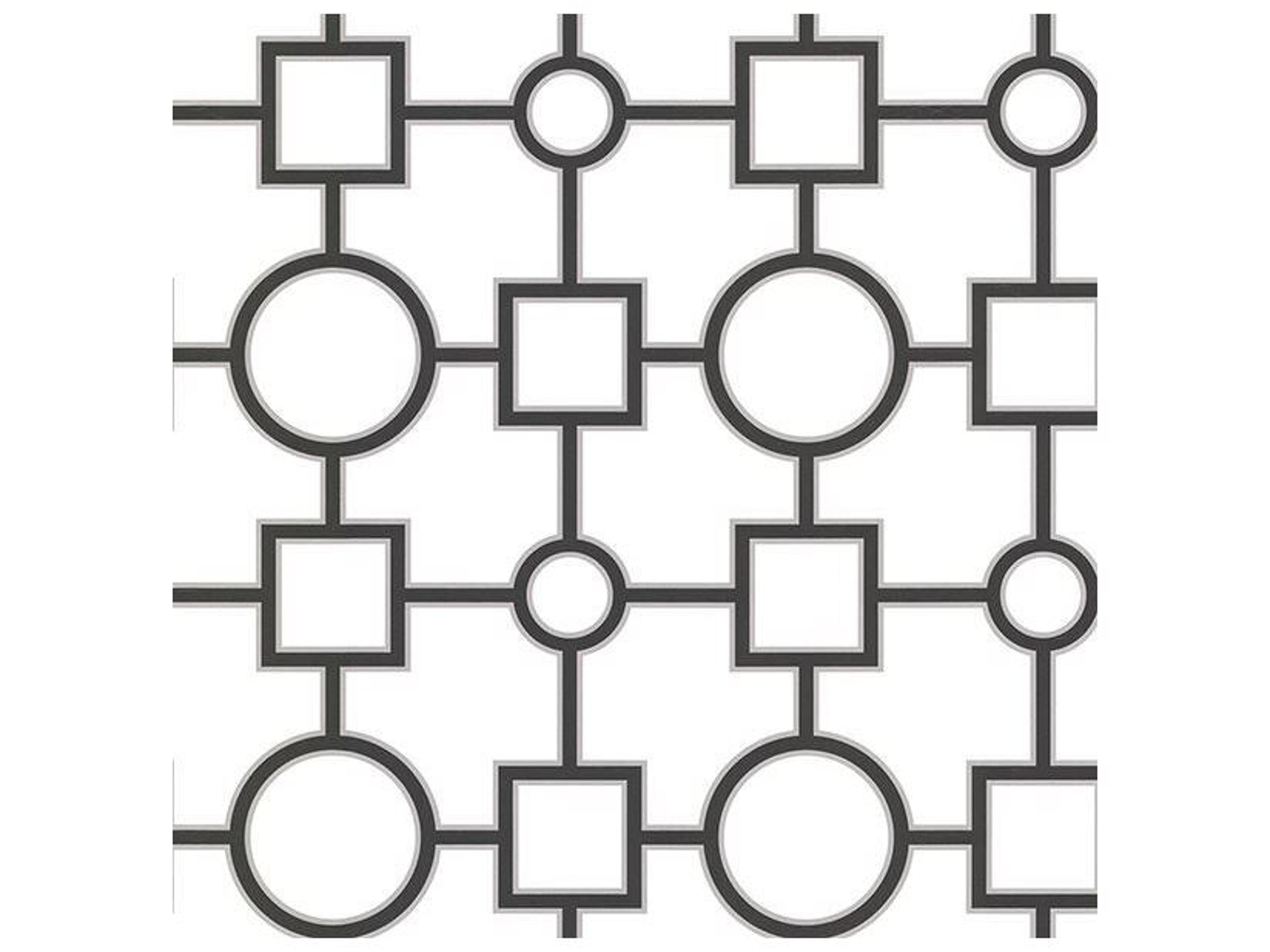 Kitchen Bed Bath Resource Iv Geovine Black Geometric Wallpaper