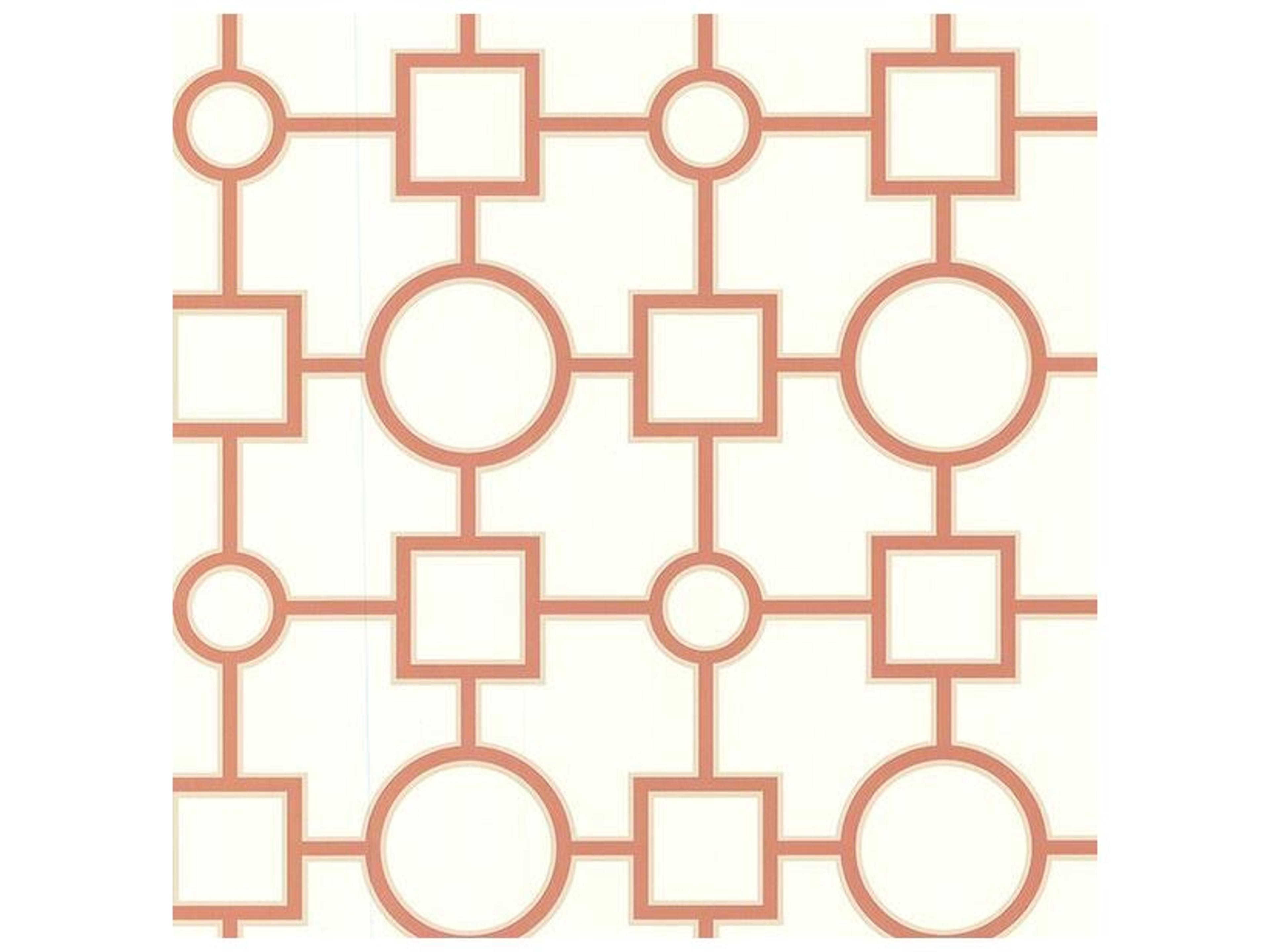 Kitchen Bed Bath Resource Iv Geovine Burnt Sienna Geometric Wallpaper