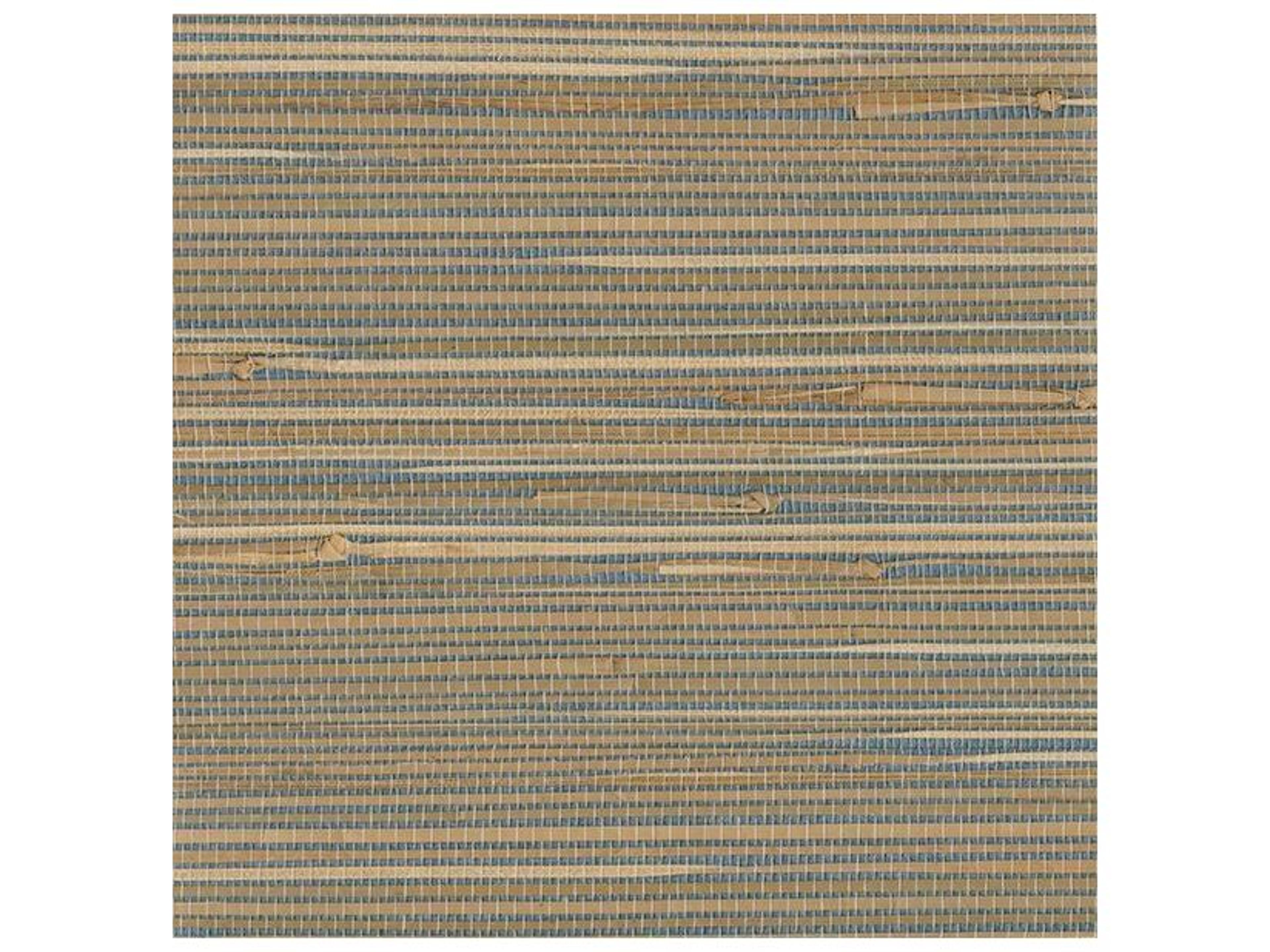 Brewster Home Fashions Kenneth James Jissai Mariner Blue Grasscloth Wallpaper
