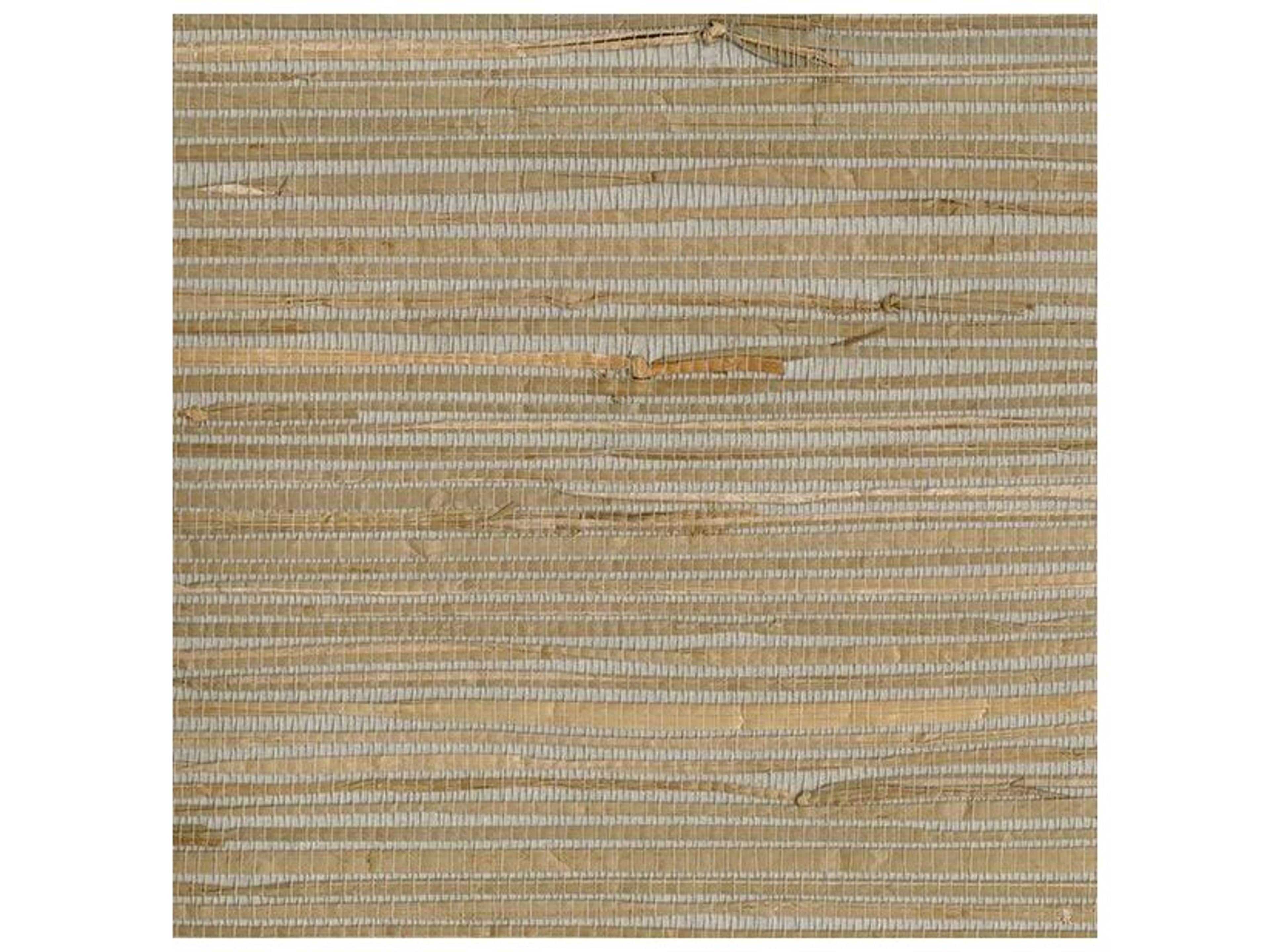 Kenneth James Heiki Light Grey Grasscloth Wallpaper