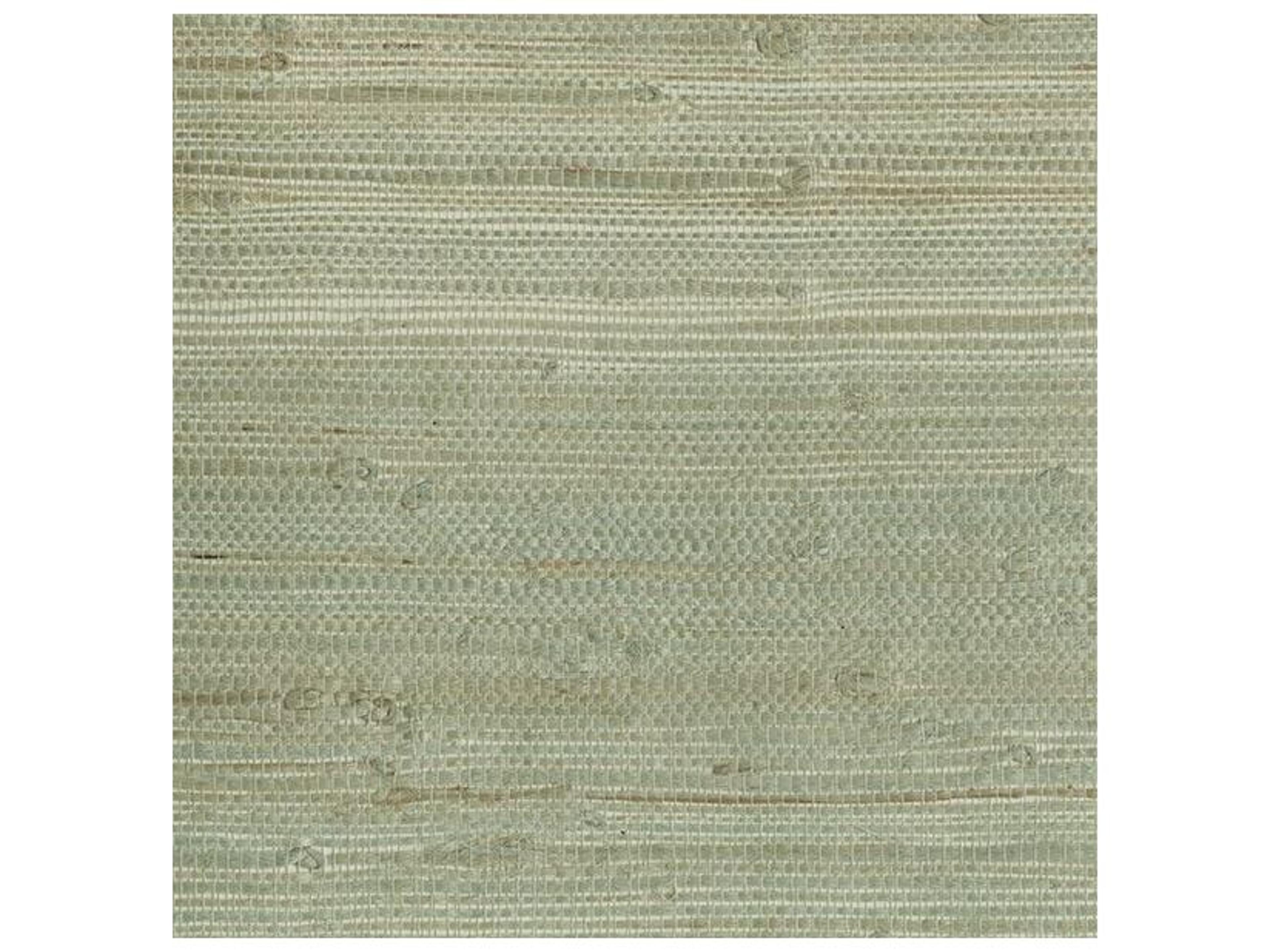 Kenneth James Myogen Golden Green Grasscloth Wallpaper