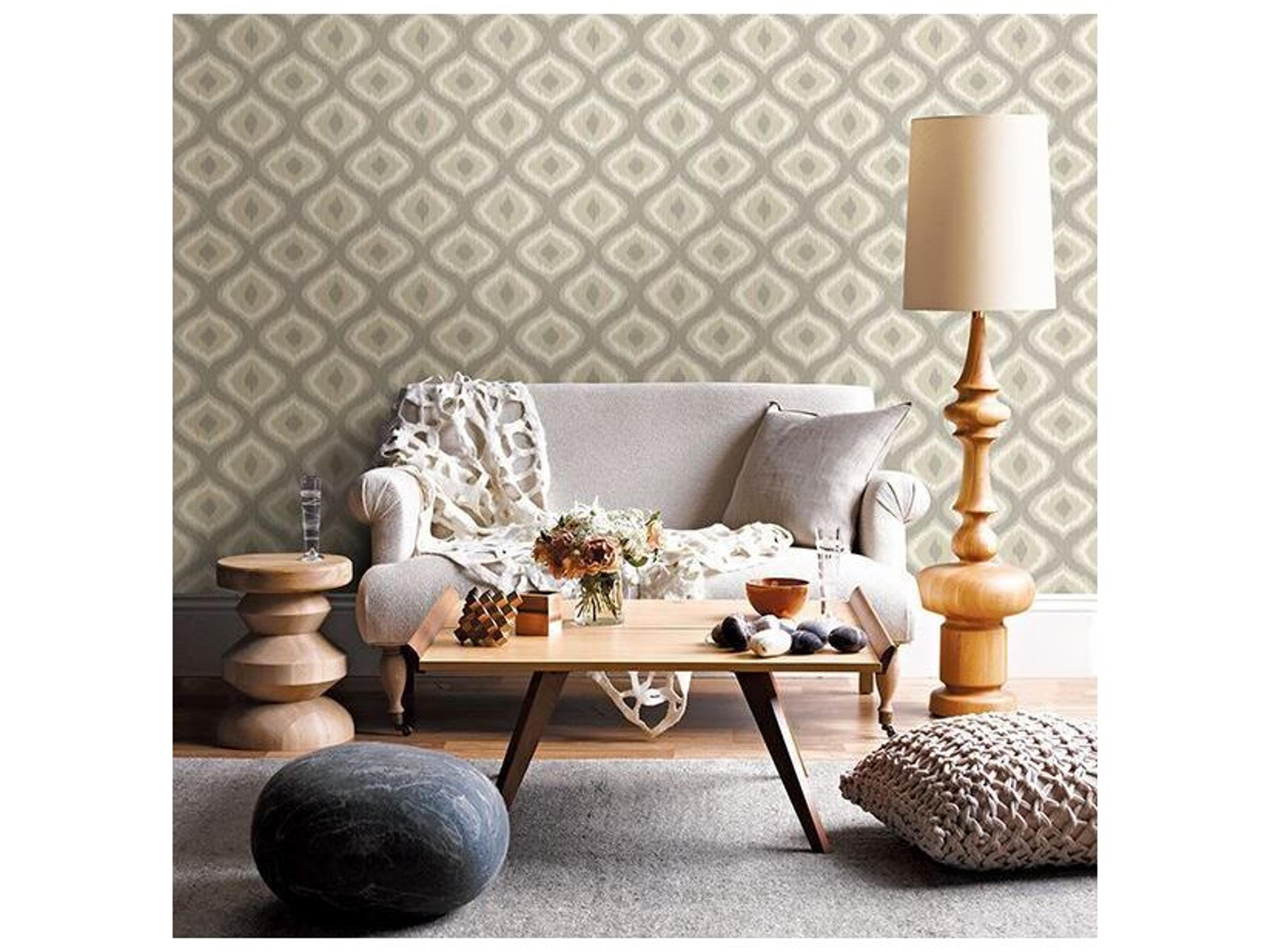 Brewster Home Fashions A-street Prints Abra Taupe Ogee Wallpaper