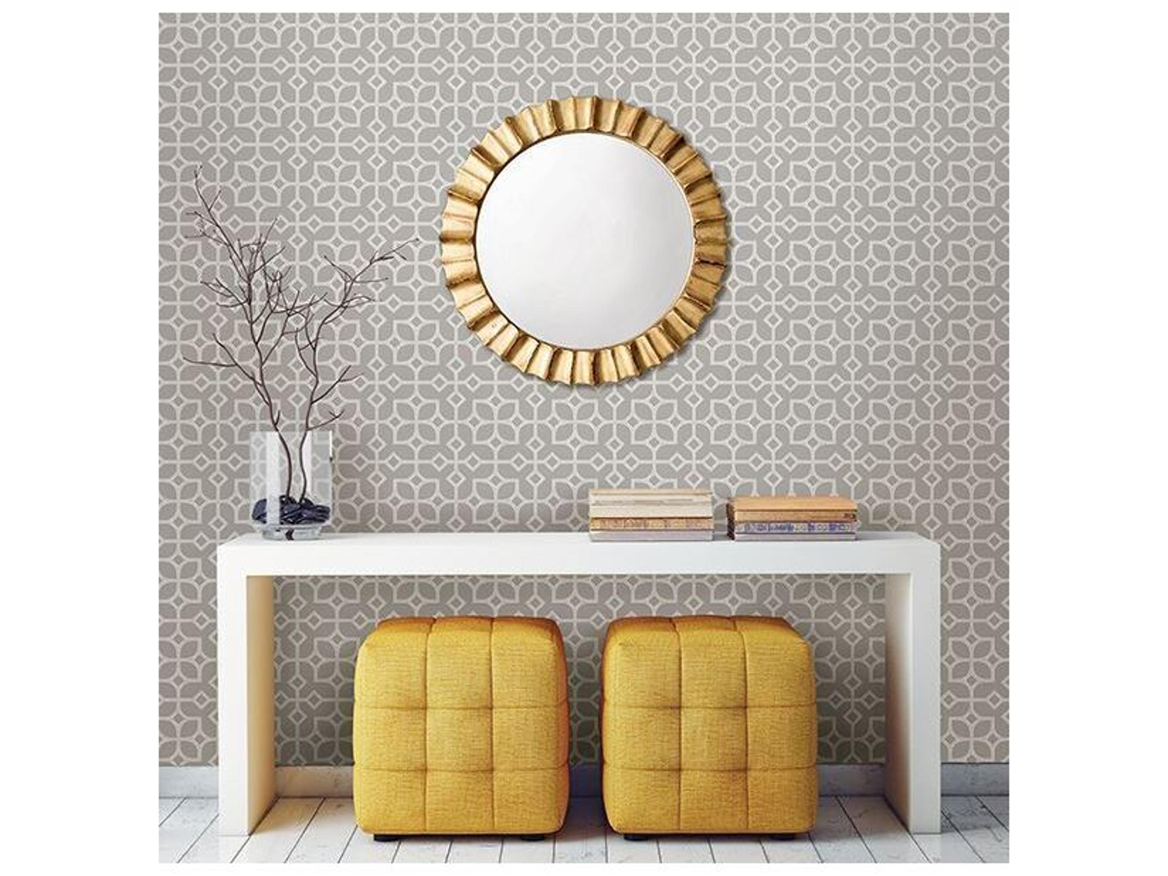 Brewster Home Fashions A-street Prints Maze Light Grey Tile Wallpaper