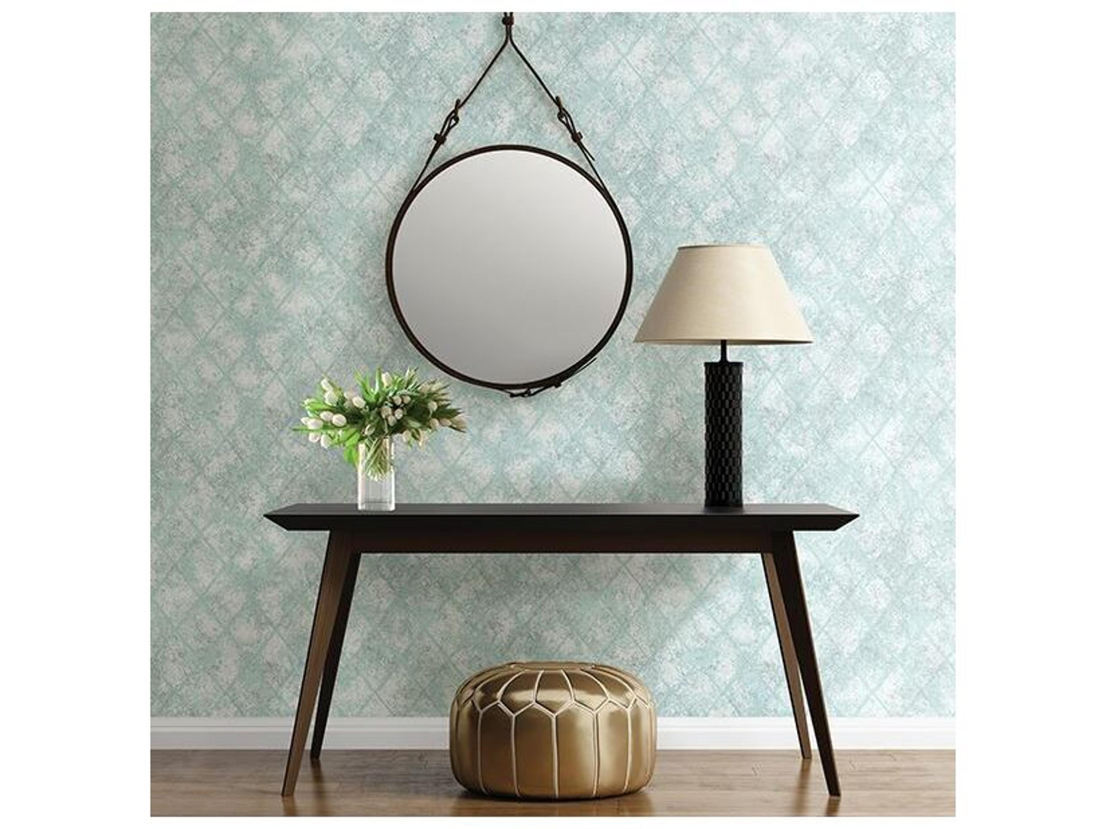 Brewster Home Fashions A-street Prints Mercury Glass Blue Distressed Metallic Wallpaper