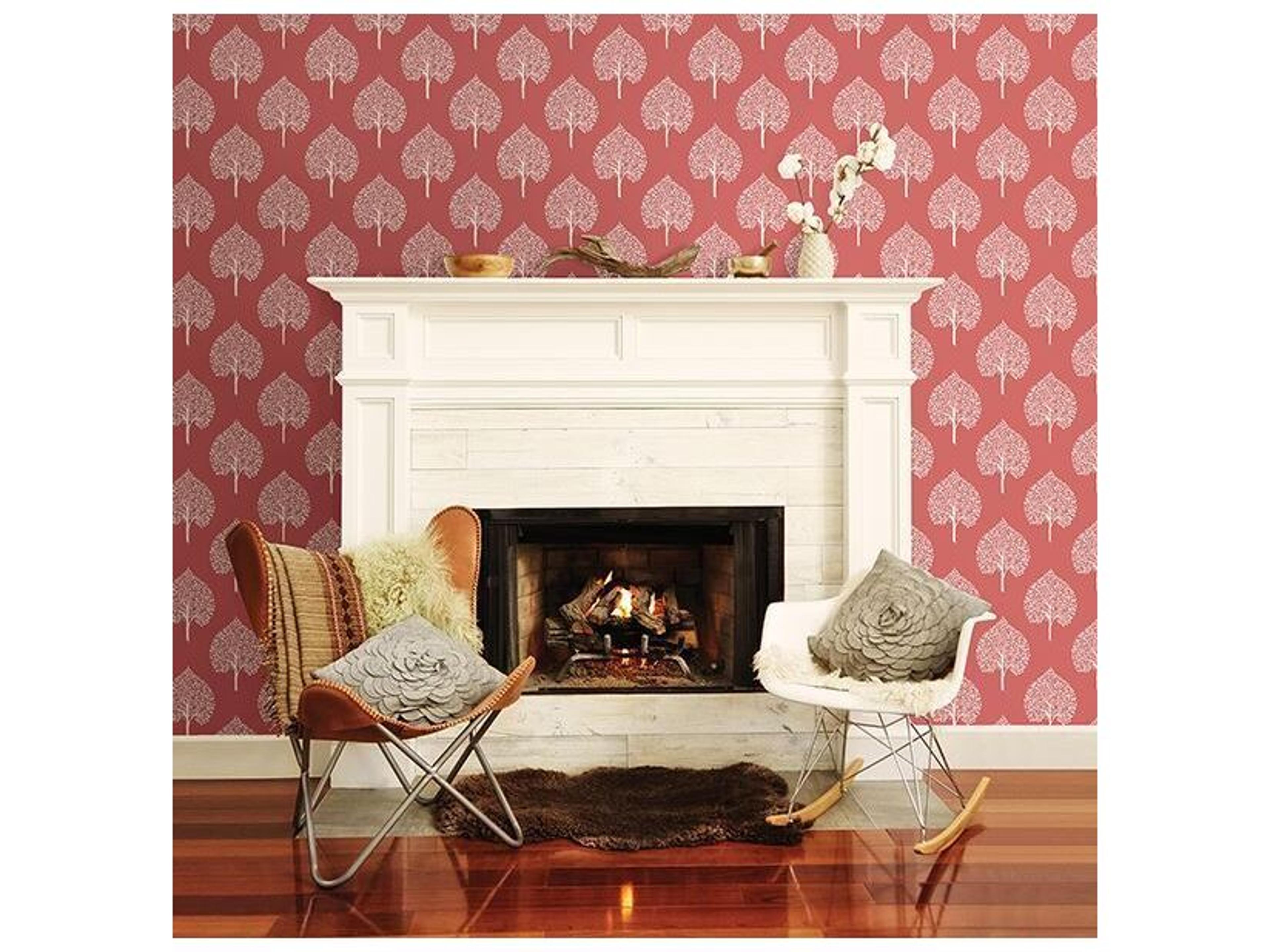 Brewster Home Fashions A-street Prints Grove Coral Tree Wallpaper