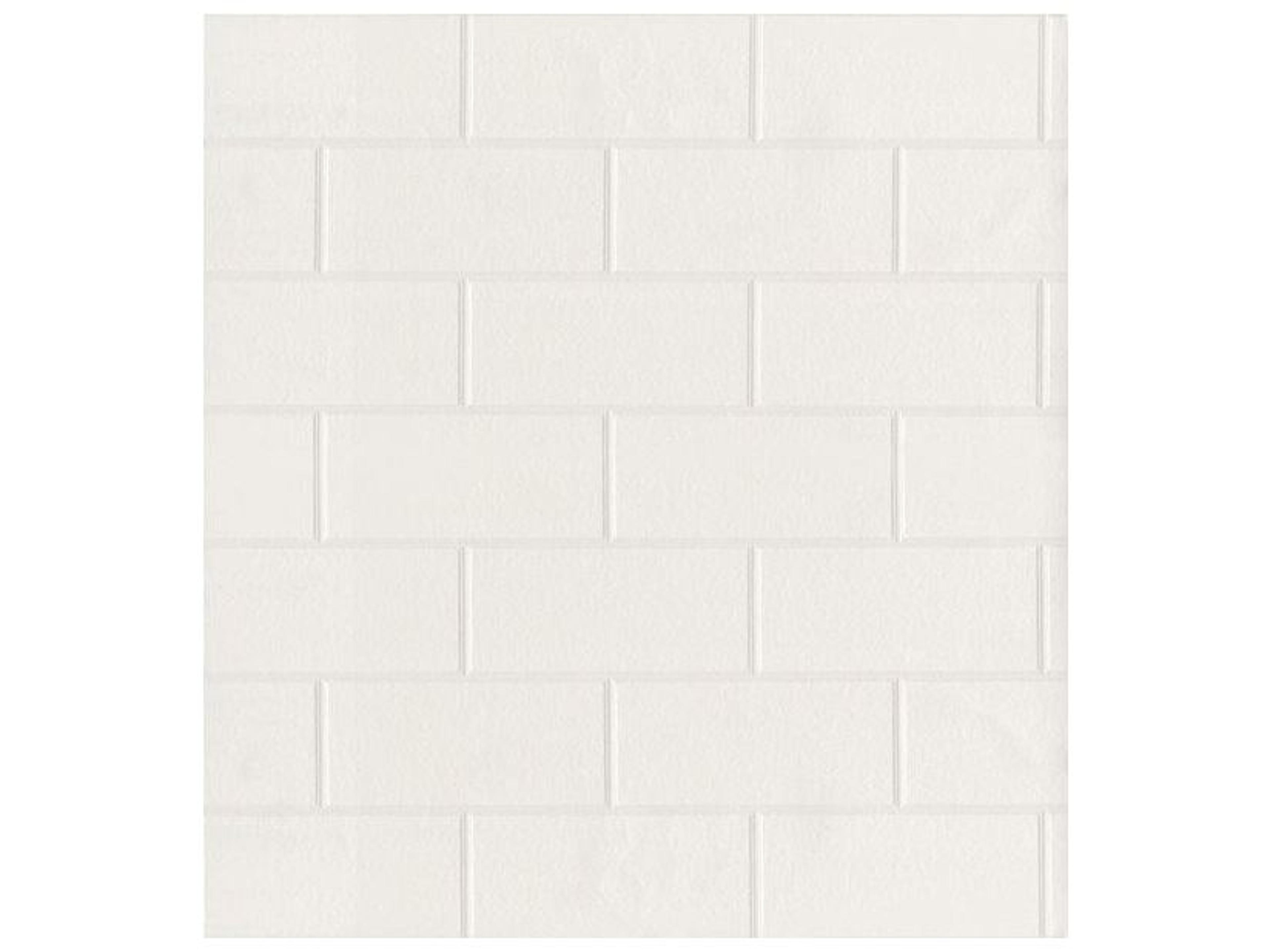 For Your Bath Iii Paintable White Tile Wallpaper