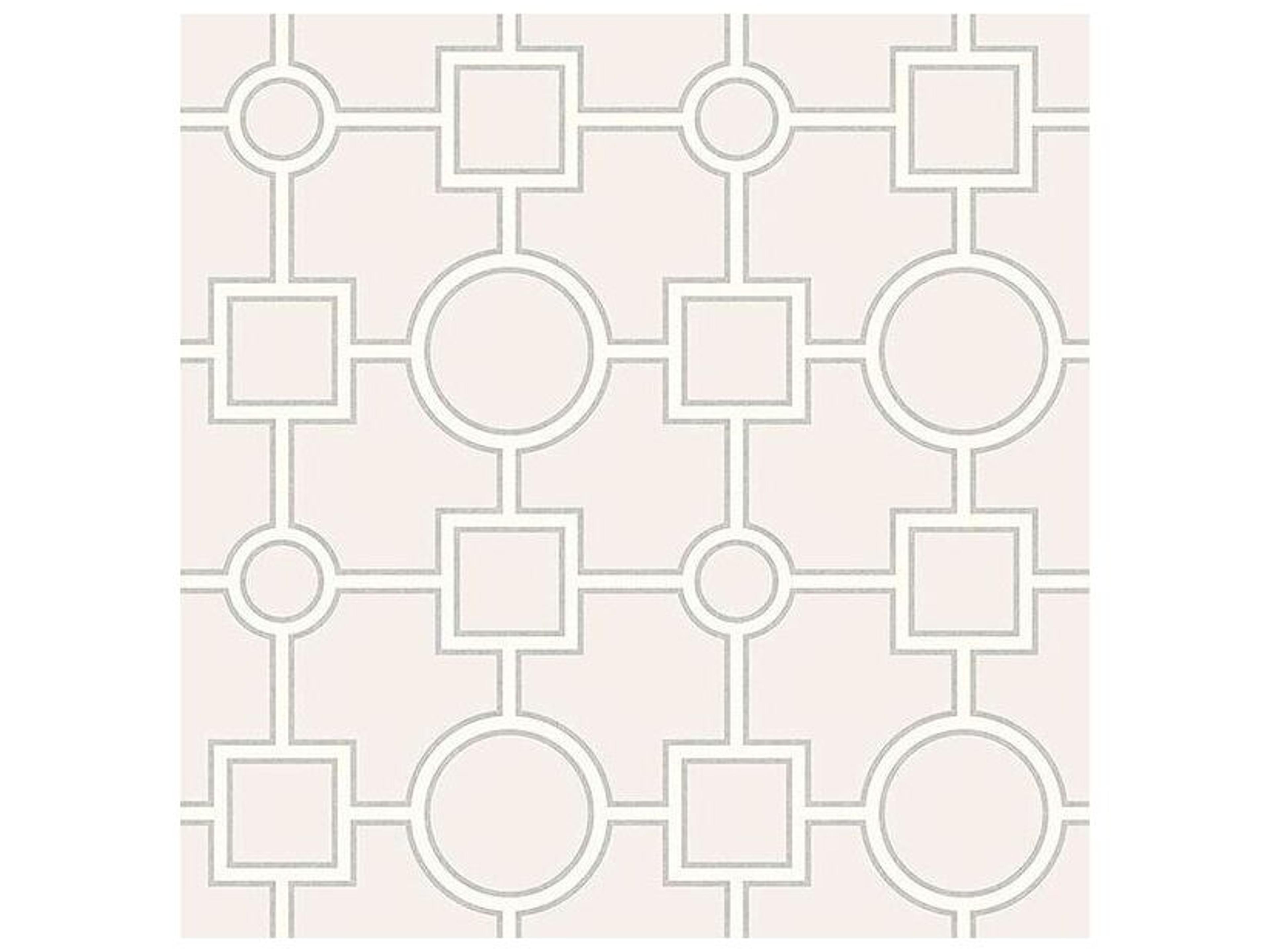 For Your Bath Iii Matrix Light Grey Geometric Wallpaper